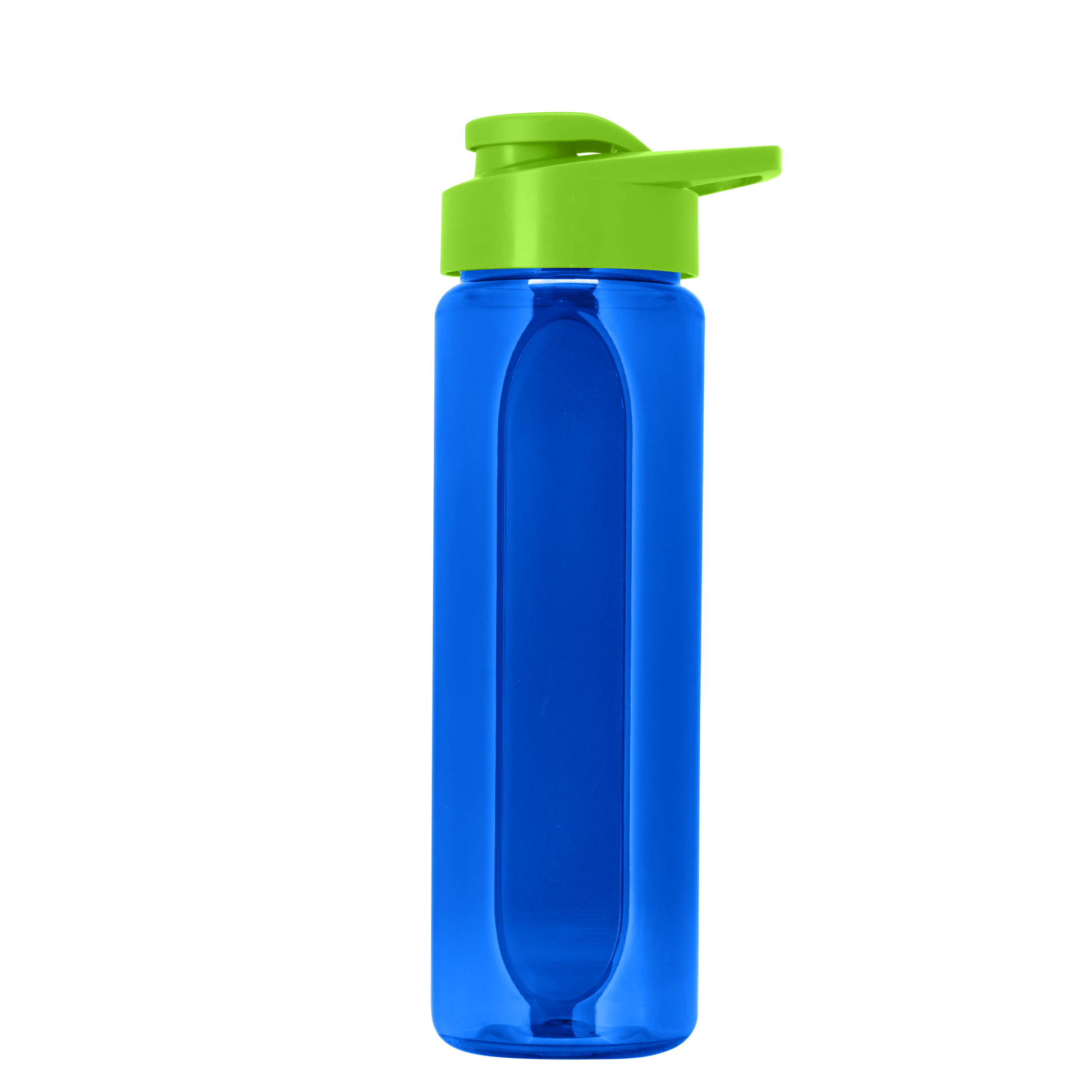 Boss Embossed RPET Bottle with Drink-Thru Lid - 26 oz.
