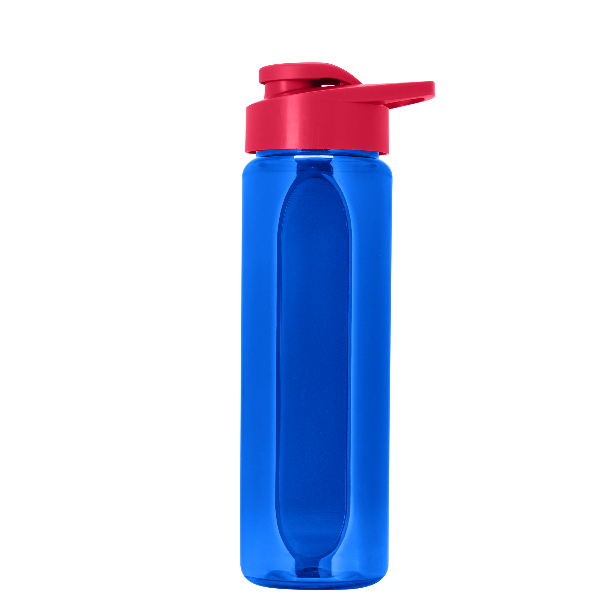 Boss Embossed RPET Bottle with Drink-Thru Lid - 26 oz.