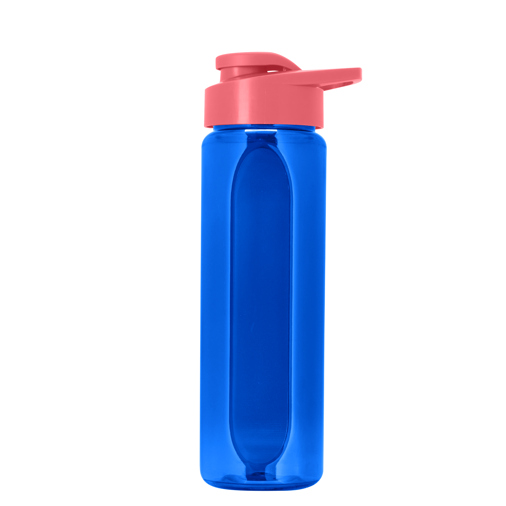 Boss Embossed RPET Bottle with Drink-Thru Lid - 26 oz.