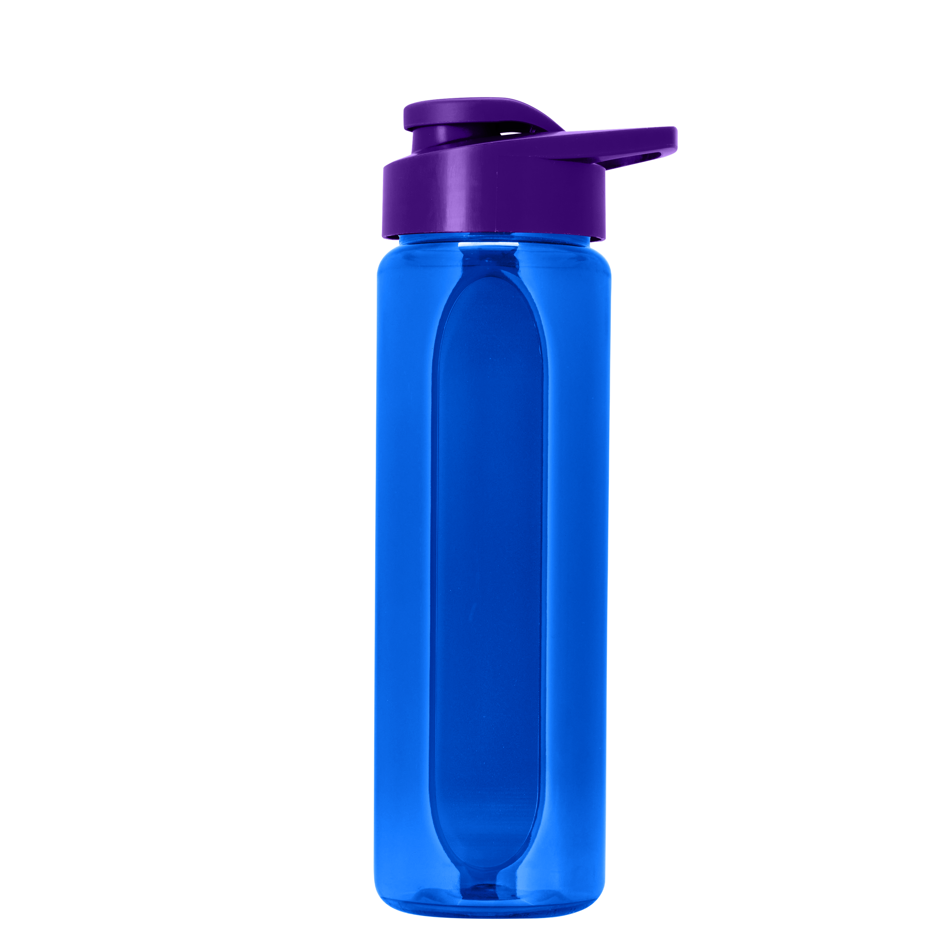 Boss Embossed RPET Bottle with Drink-Thru Lid - 26 oz.