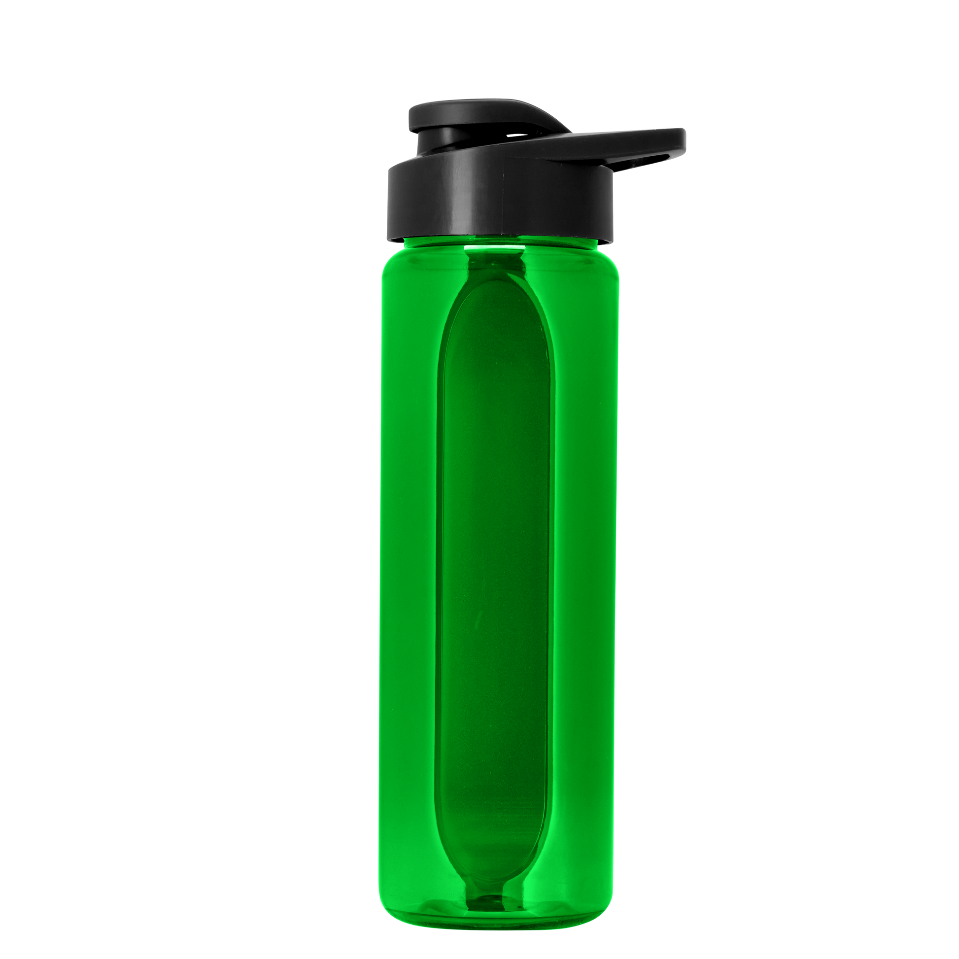 Boss Embossed RPET Bottle with Drink-Thru Lid - 26 oz.