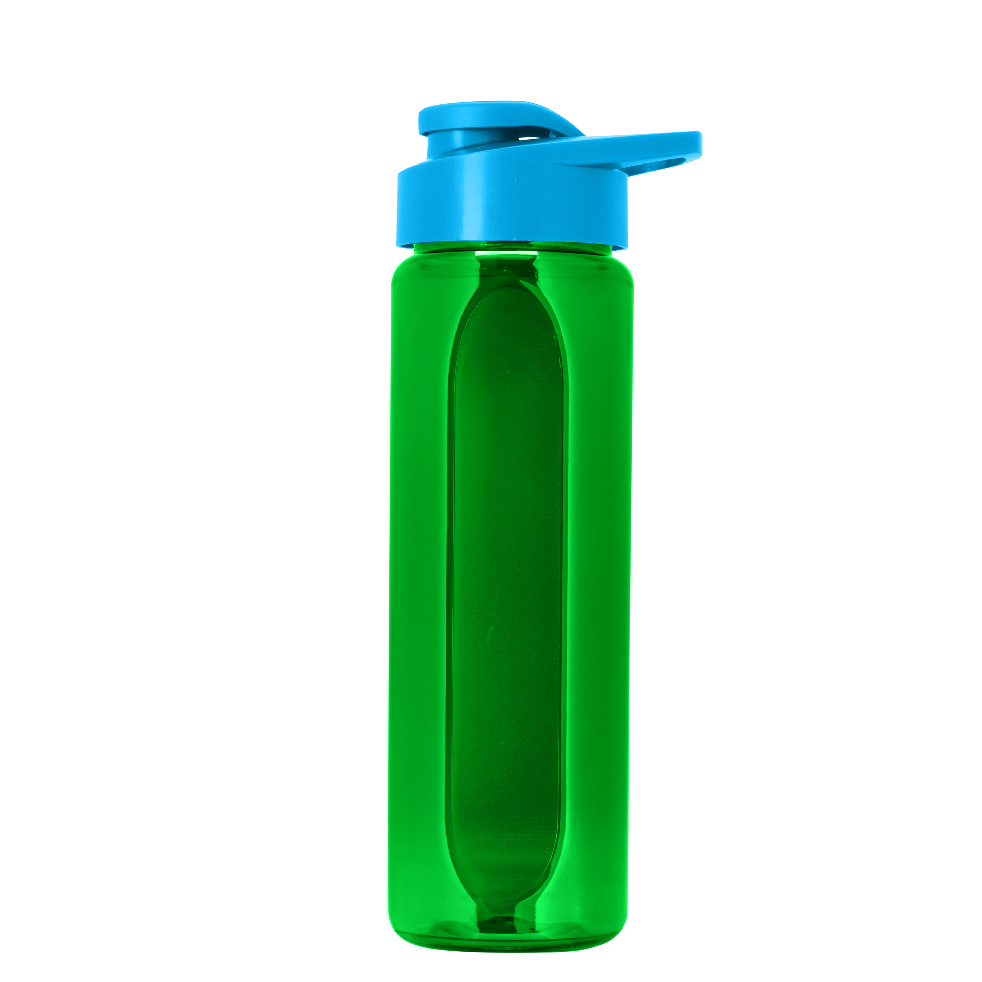 Boss Embossed RPET Bottle with Drink-Thru Lid - 26 oz.