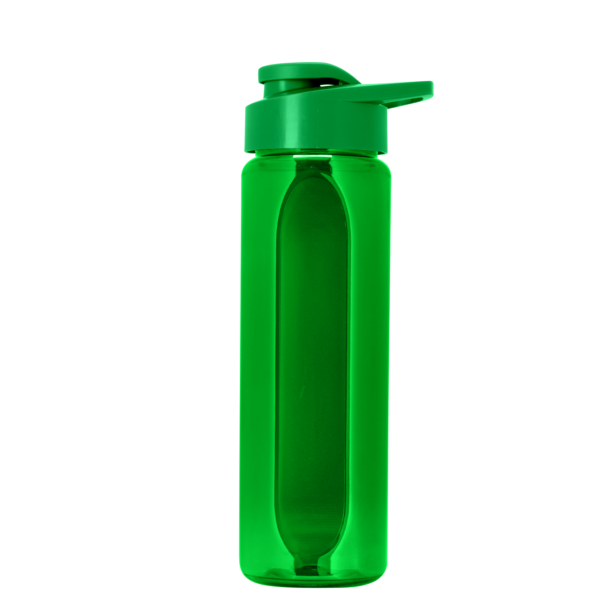 Boss Embossed RPET Bottle with Drink-Thru Lid - 26 oz.
