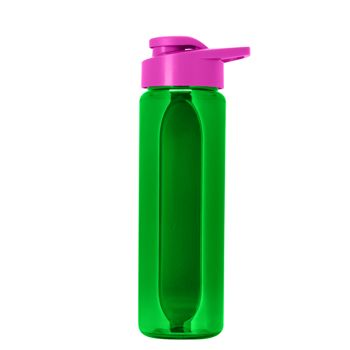 Boss Embossed RPET Bottle with Drink-Thru Lid - 26 oz.