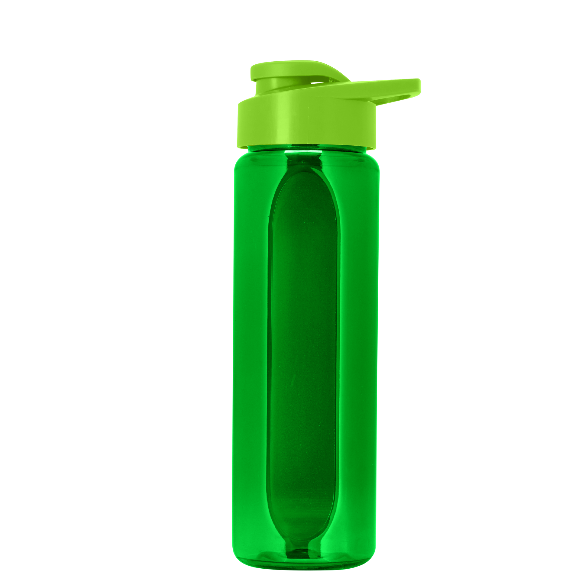 Boss Embossed RPET Bottle with Drink-Thru Lid - 26 oz.