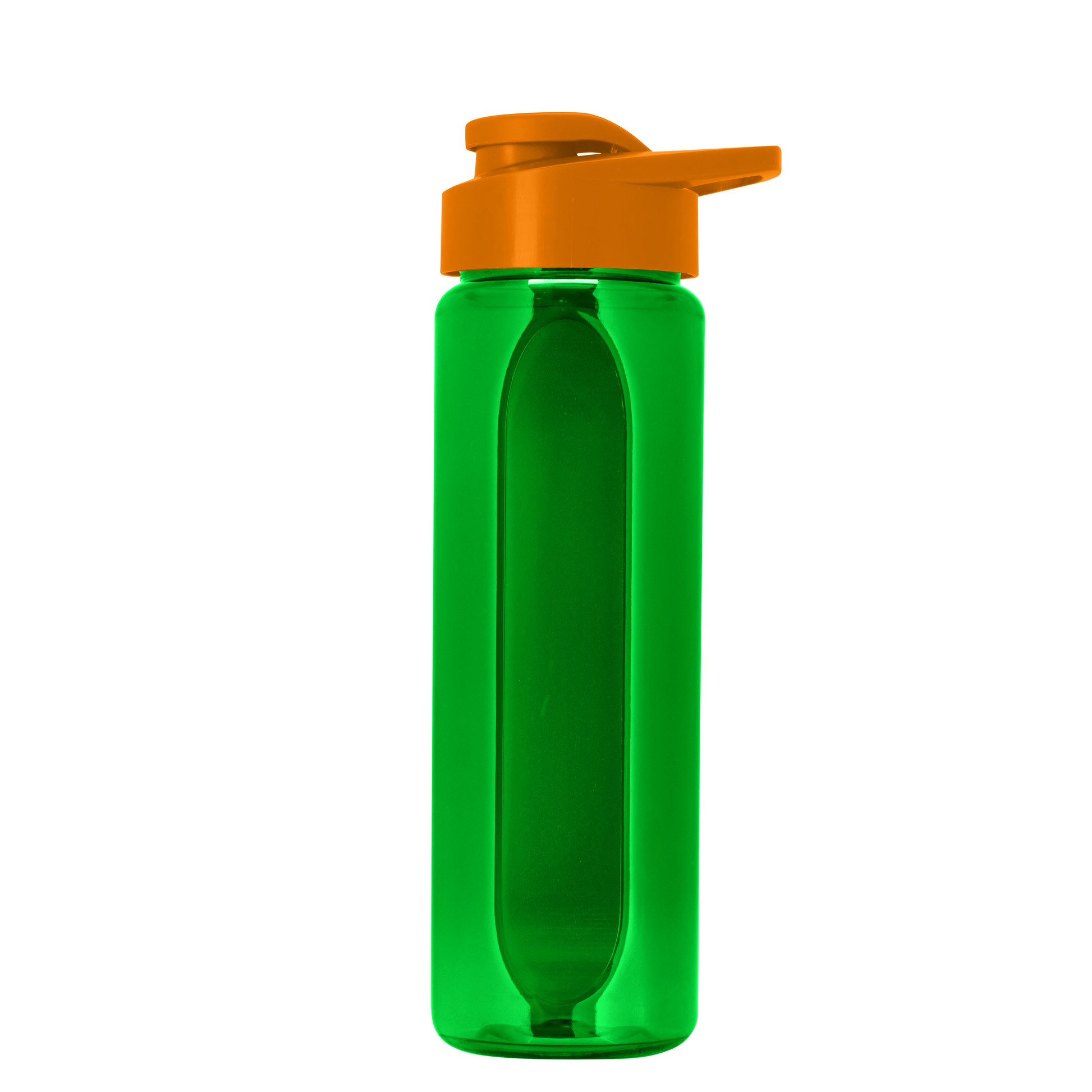 Boss Embossed RPET Bottle with Drink-Thru Lid - 26 oz.