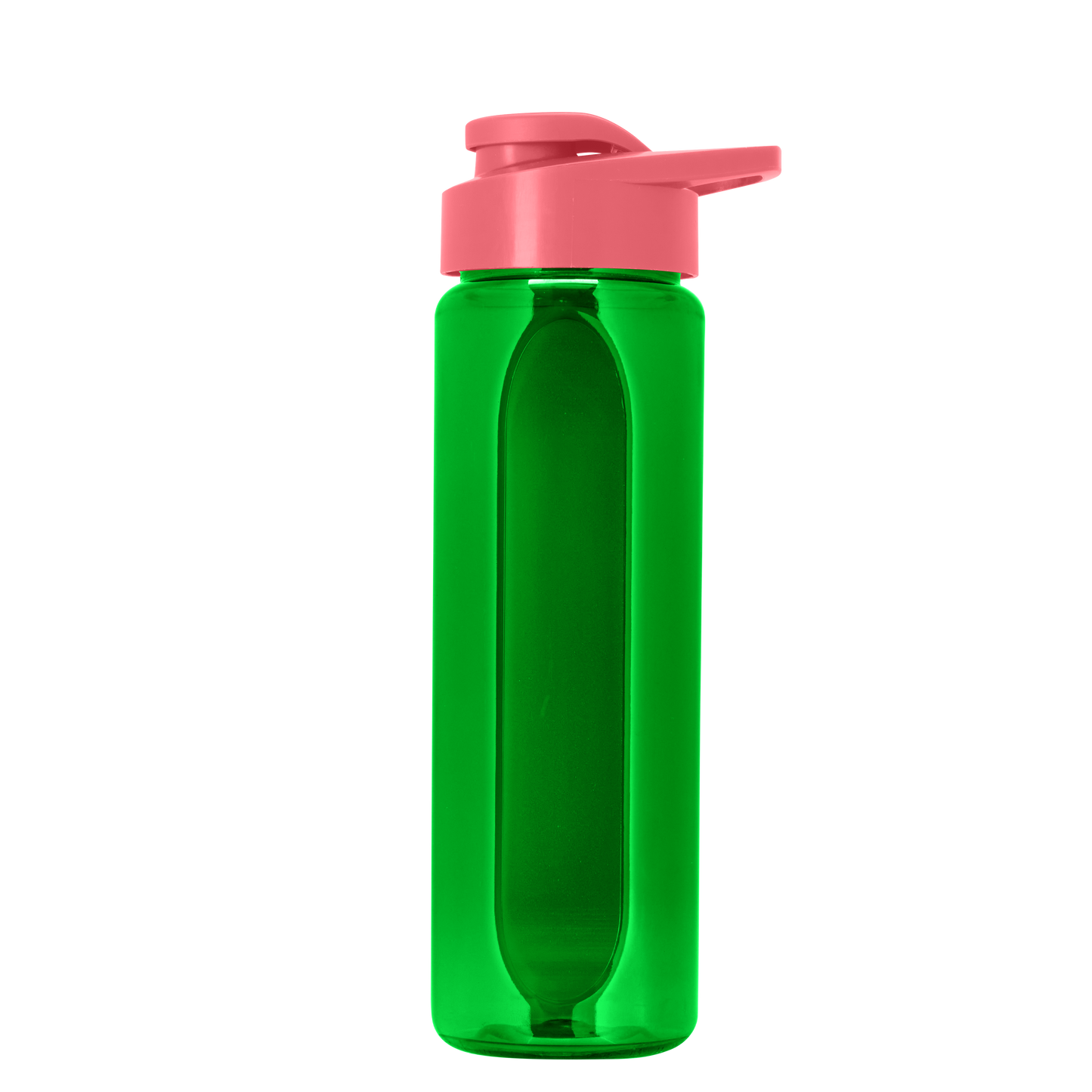 Boss Embossed RPET Bottle with Drink-Thru Lid - 26 oz.
