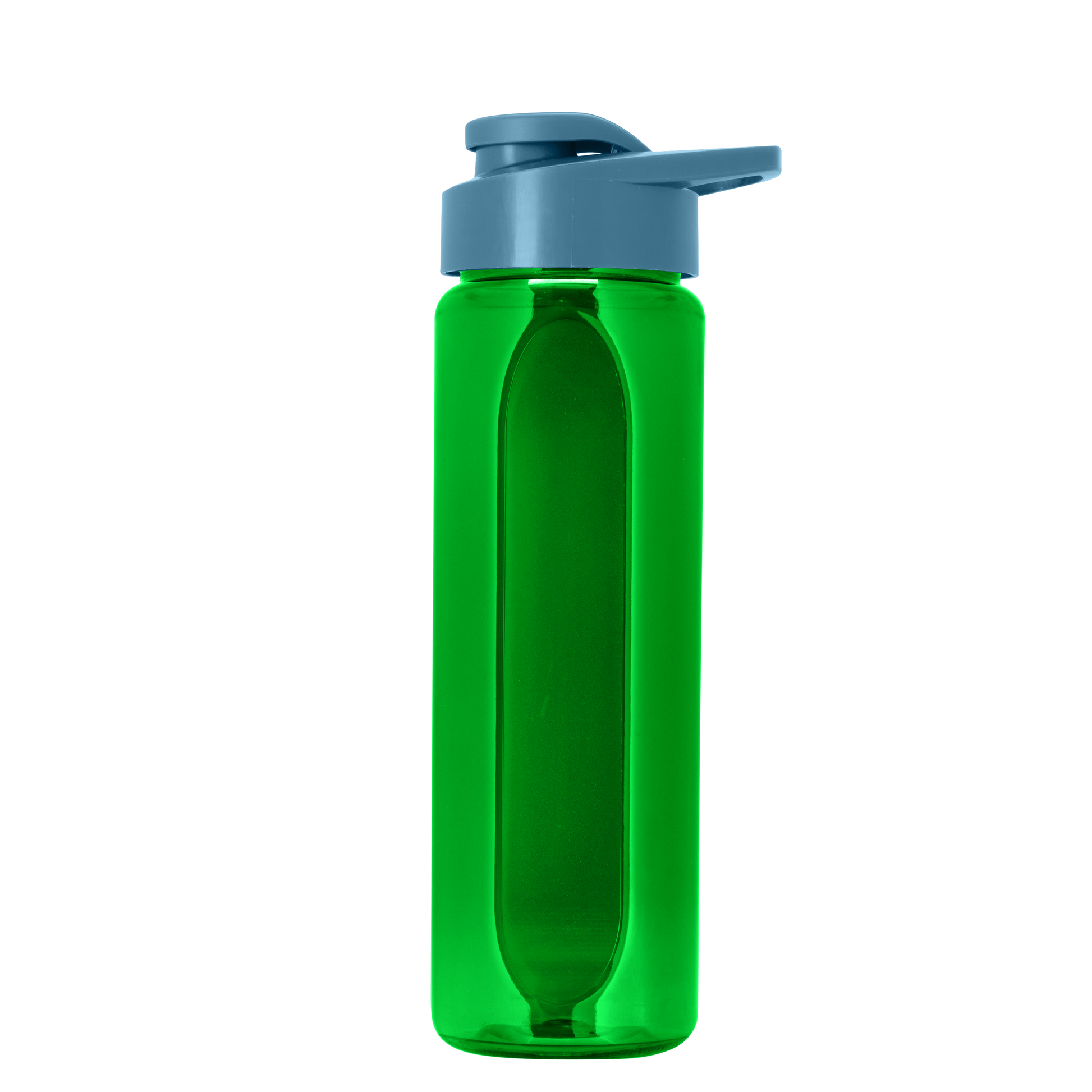 Boss Embossed RPET Bottle with Drink-Thru Lid - 26 oz.