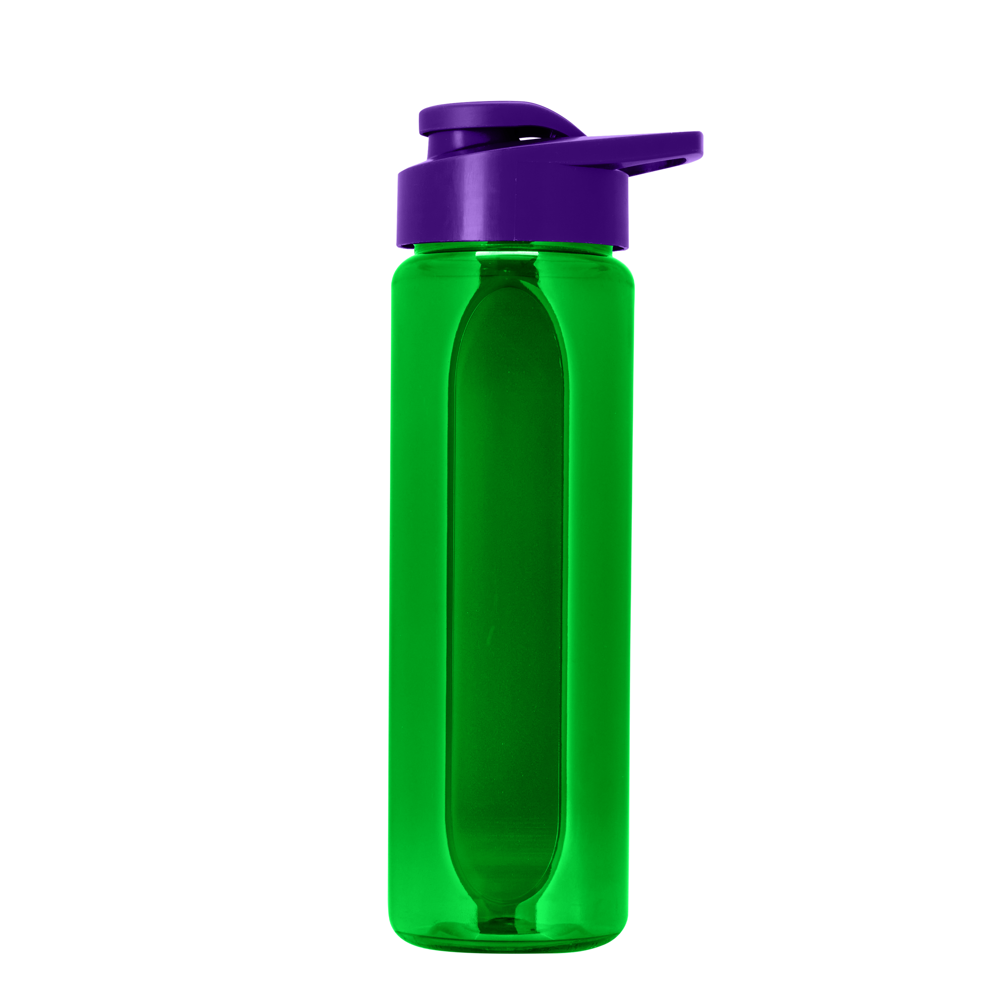Boss Embossed RPET Bottle with Drink-Thru Lid - 26 oz.