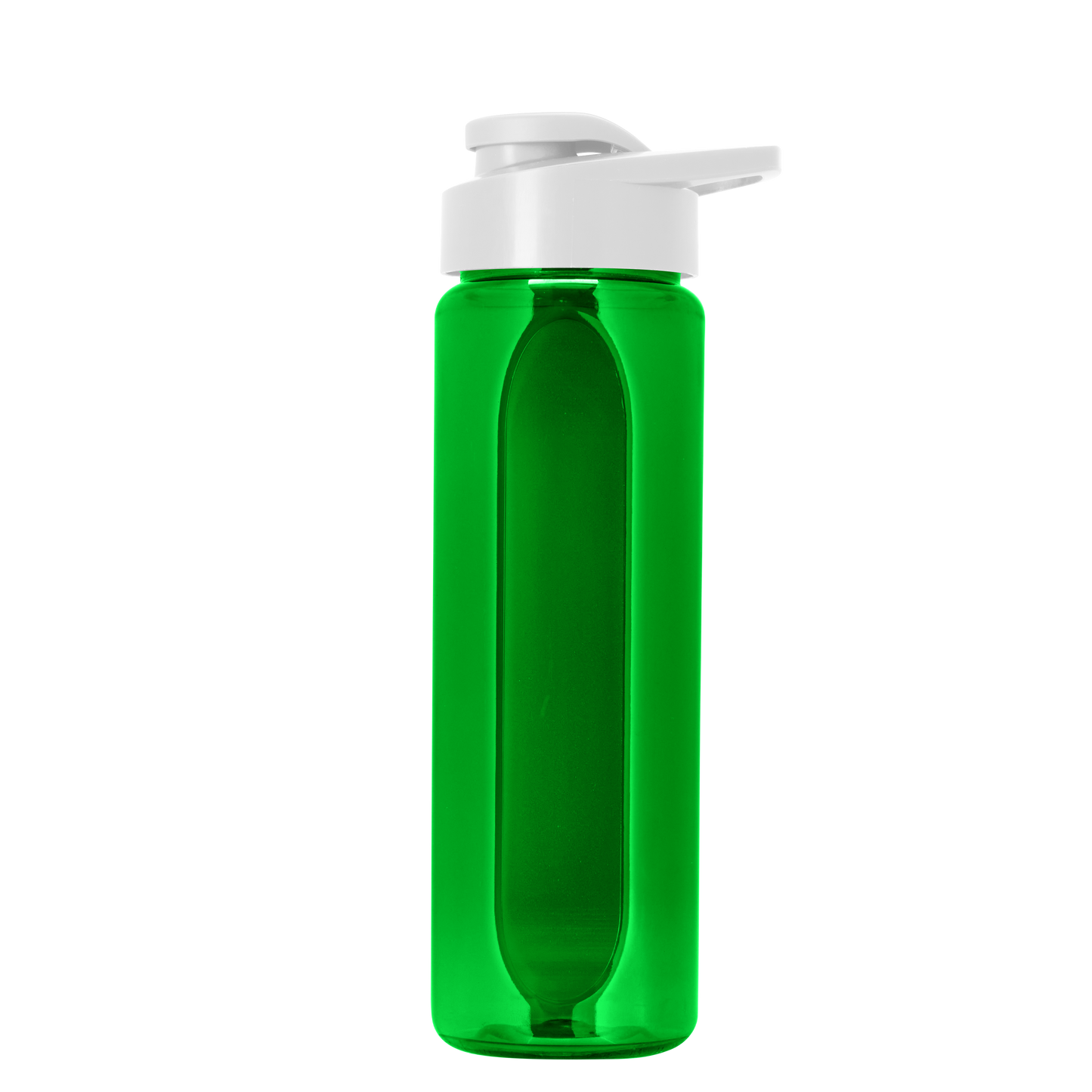 Boss Embossed RPET Bottle with Drink-Thru Lid - 26 oz.