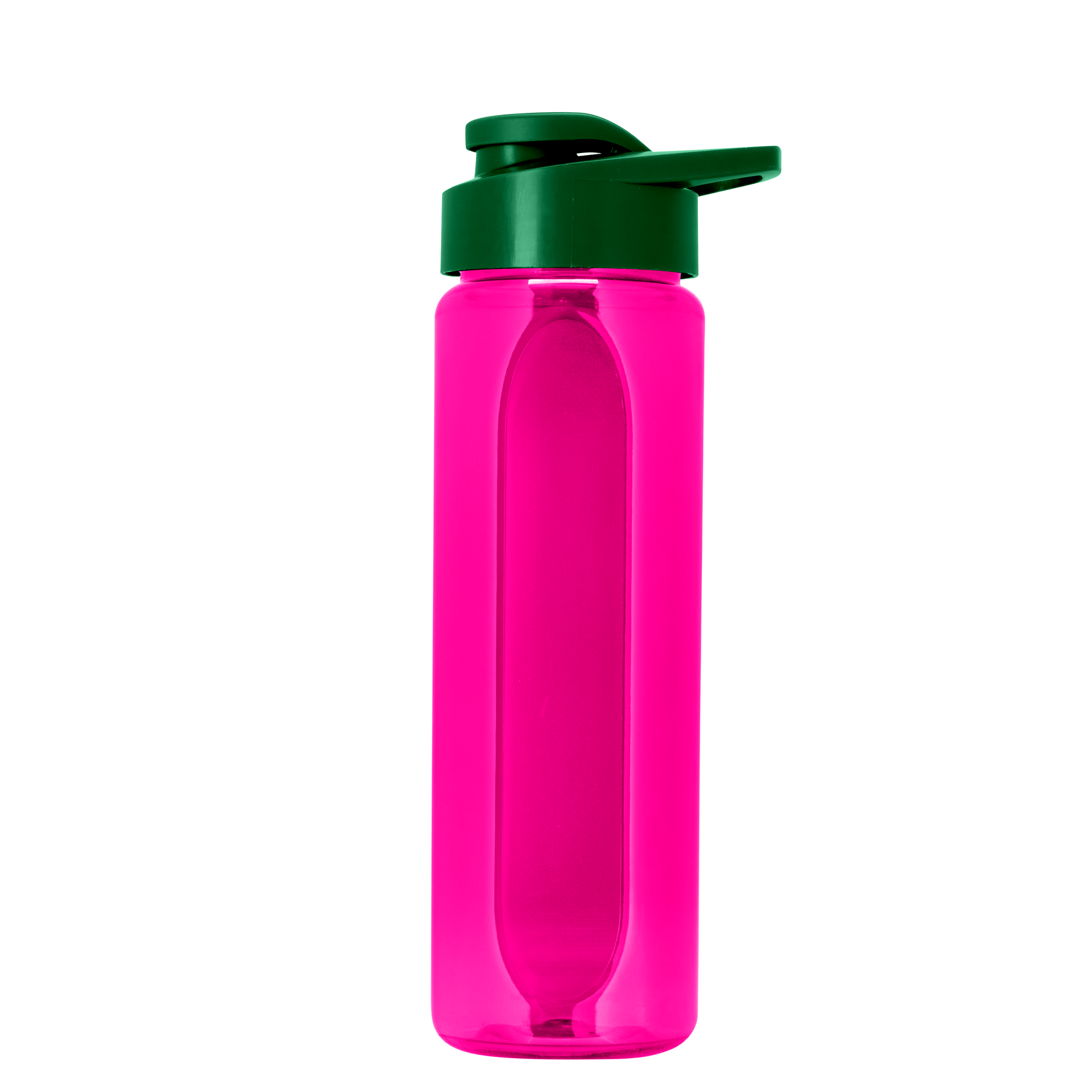 Boss Embossed RPET Bottle with Drink-Thru Lid - 26 oz.