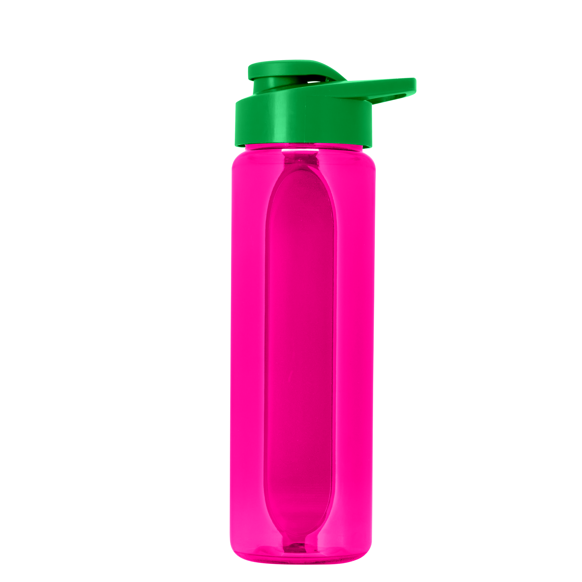 Boss Embossed RPET Bottle with Drink-Thru Lid - 26 oz.