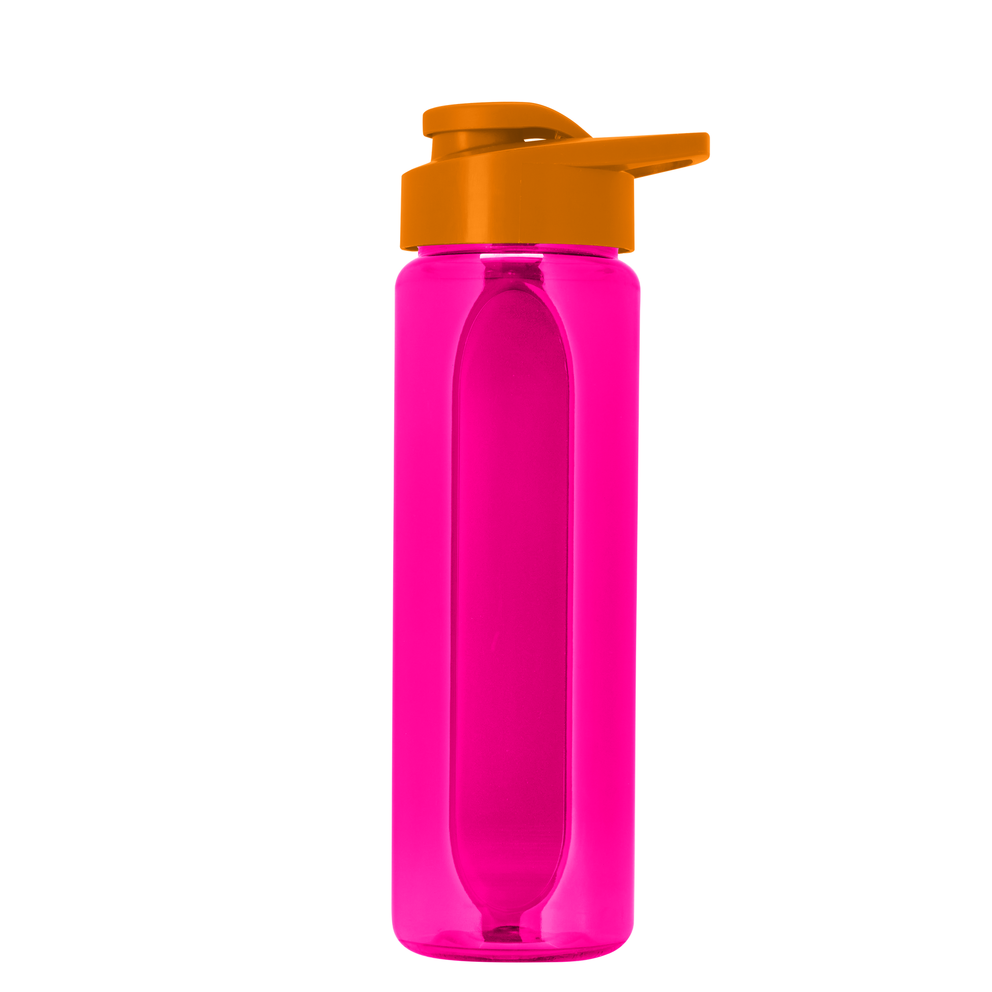 Boss Embossed RPET Bottle with Drink-Thru Lid - 26 oz.