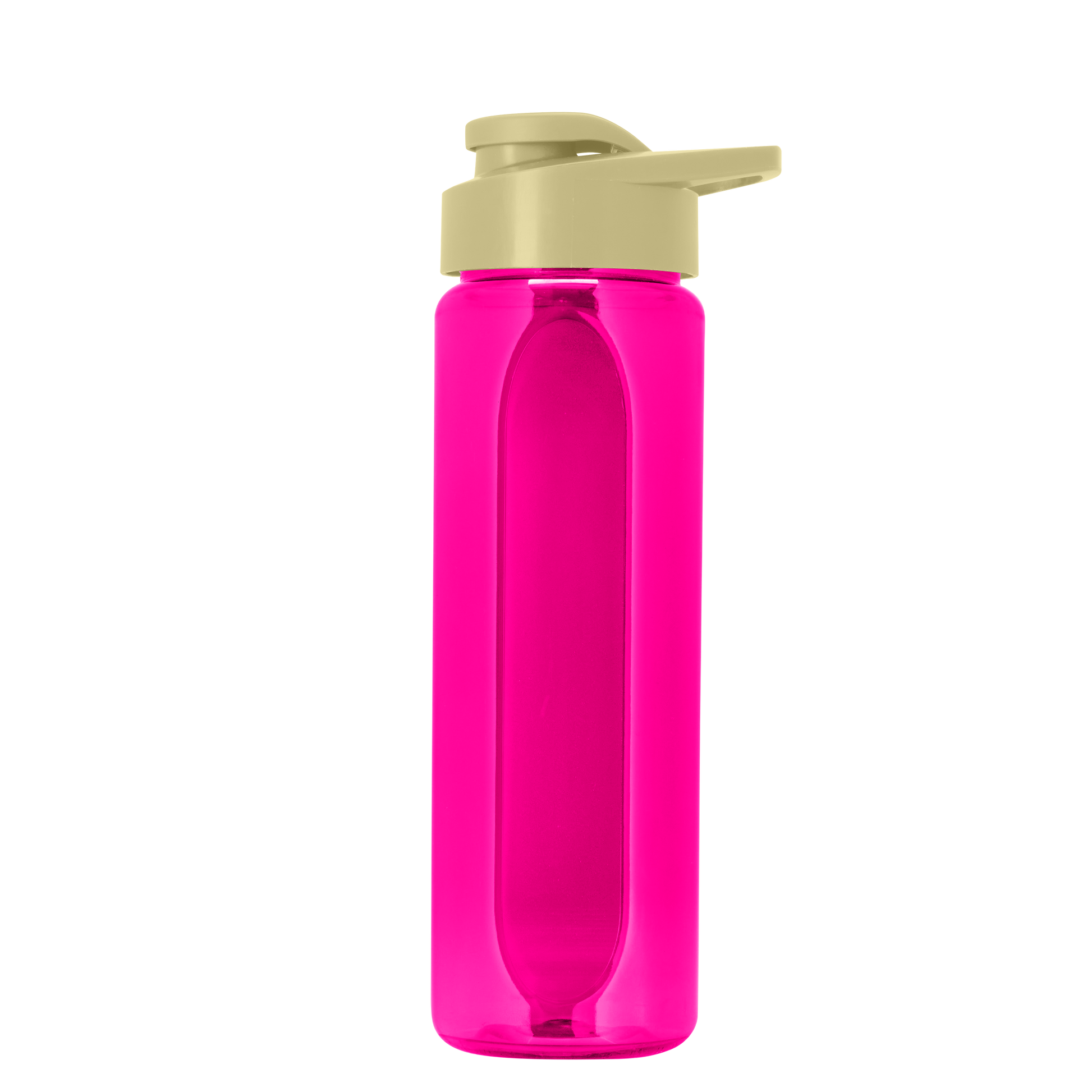 Boss Embossed RPET Bottle with Drink-Thru Lid - 26 oz.