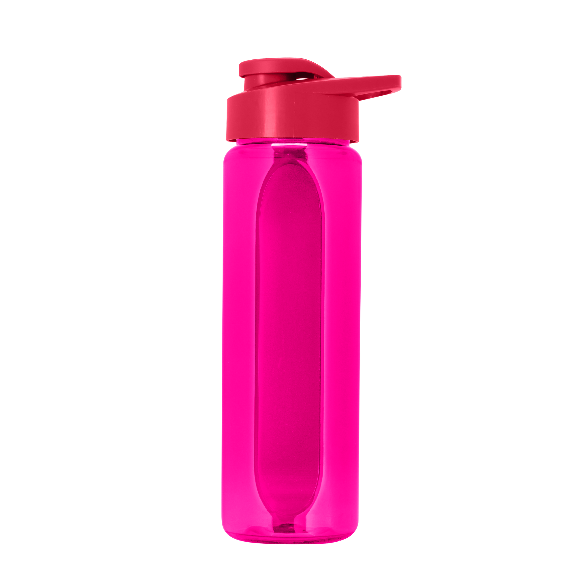 Boss Embossed RPET Bottle with Drink-Thru Lid - 26 oz.