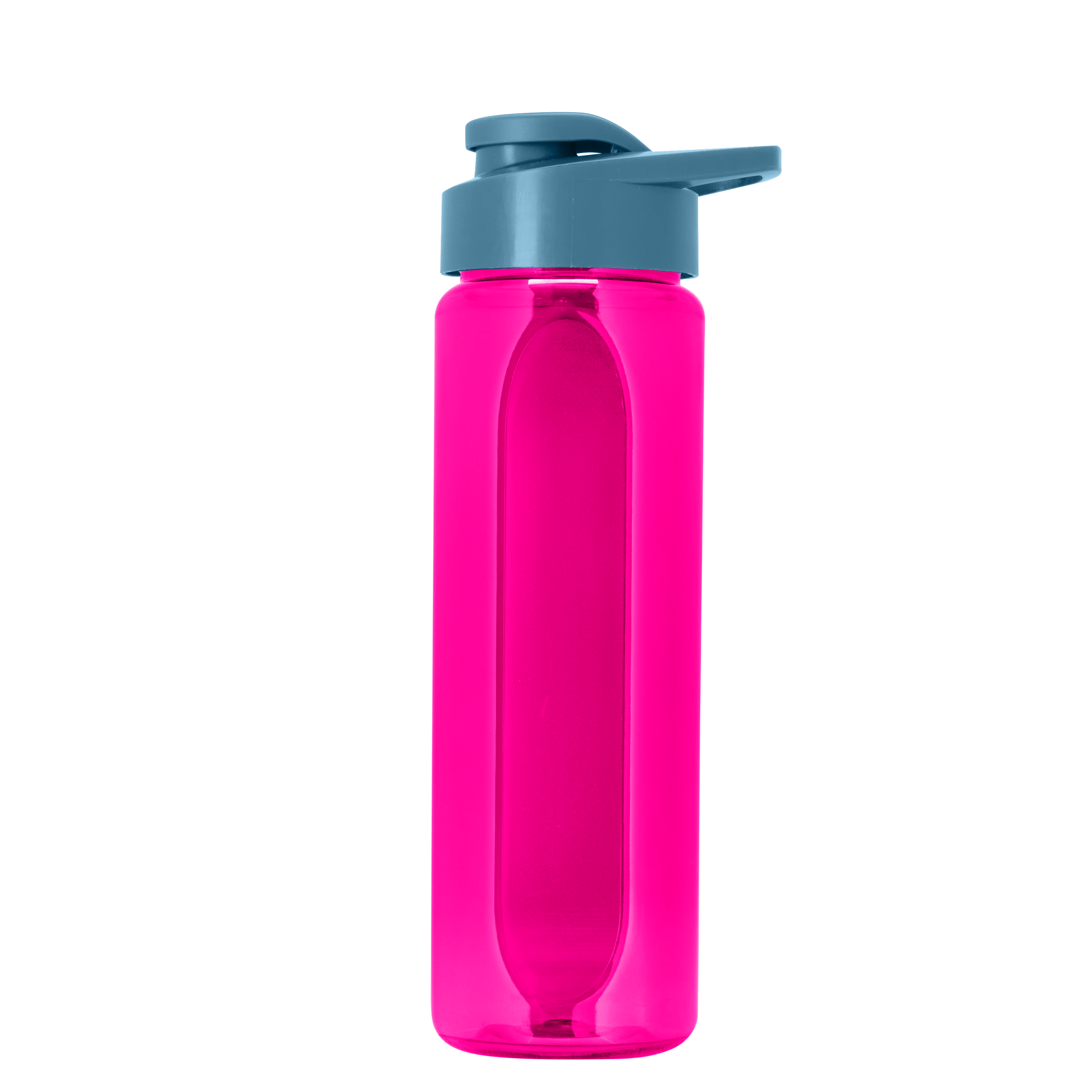 Boss Embossed RPET Bottle with Drink-Thru Lid - 26 oz.