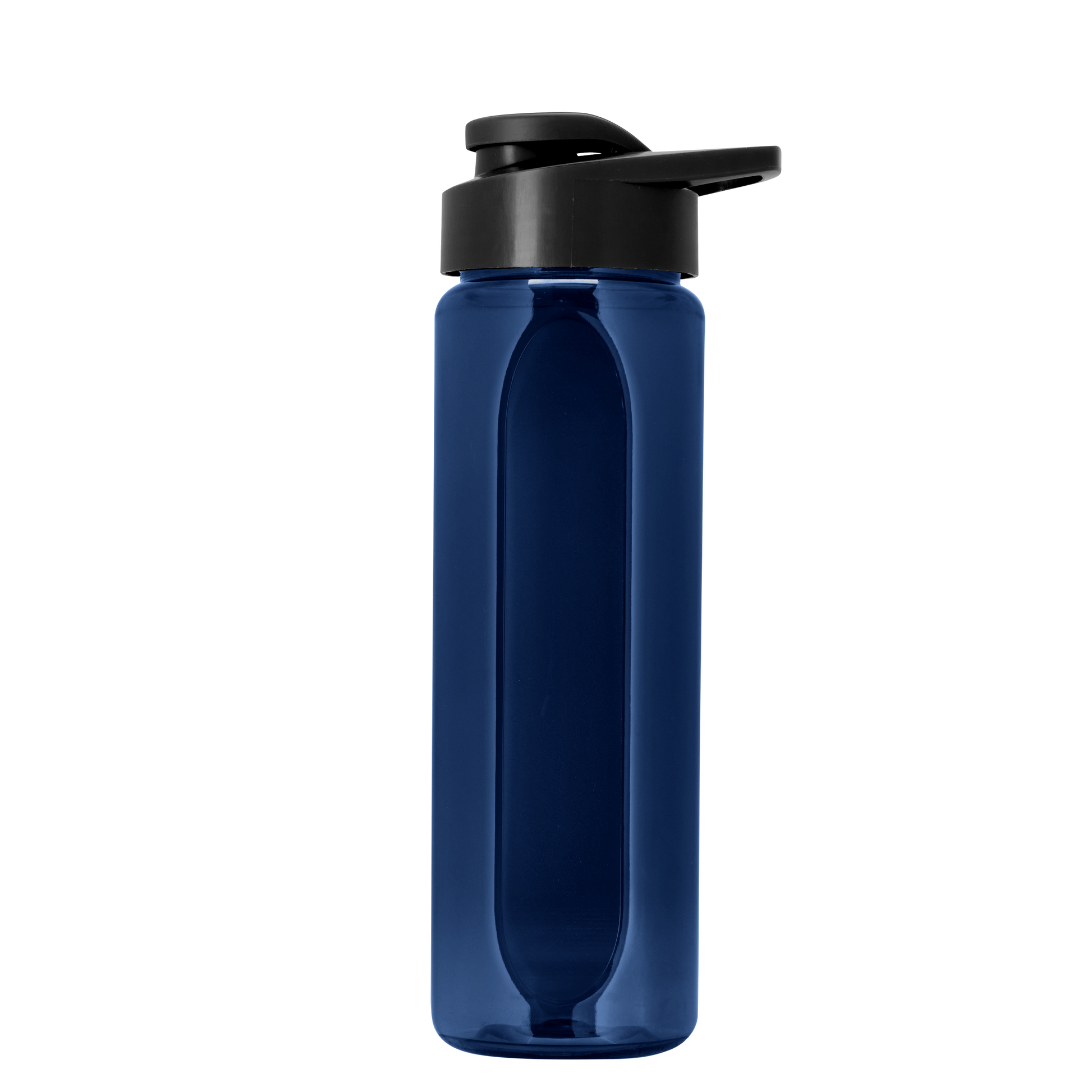 Boss Embossed RPET Bottle with Drink-Thru Lid - 26 oz.