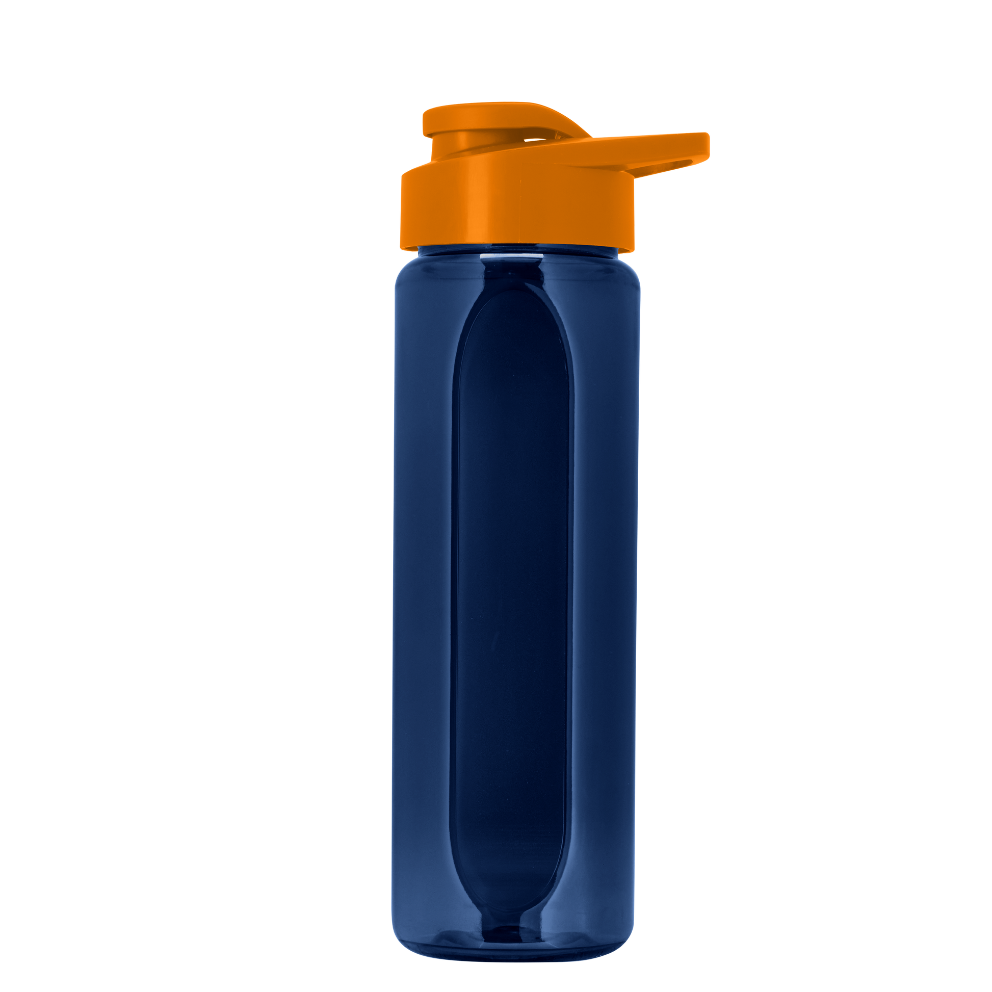 Boss Embossed RPET Bottle with Drink-Thru Lid - 26 oz.