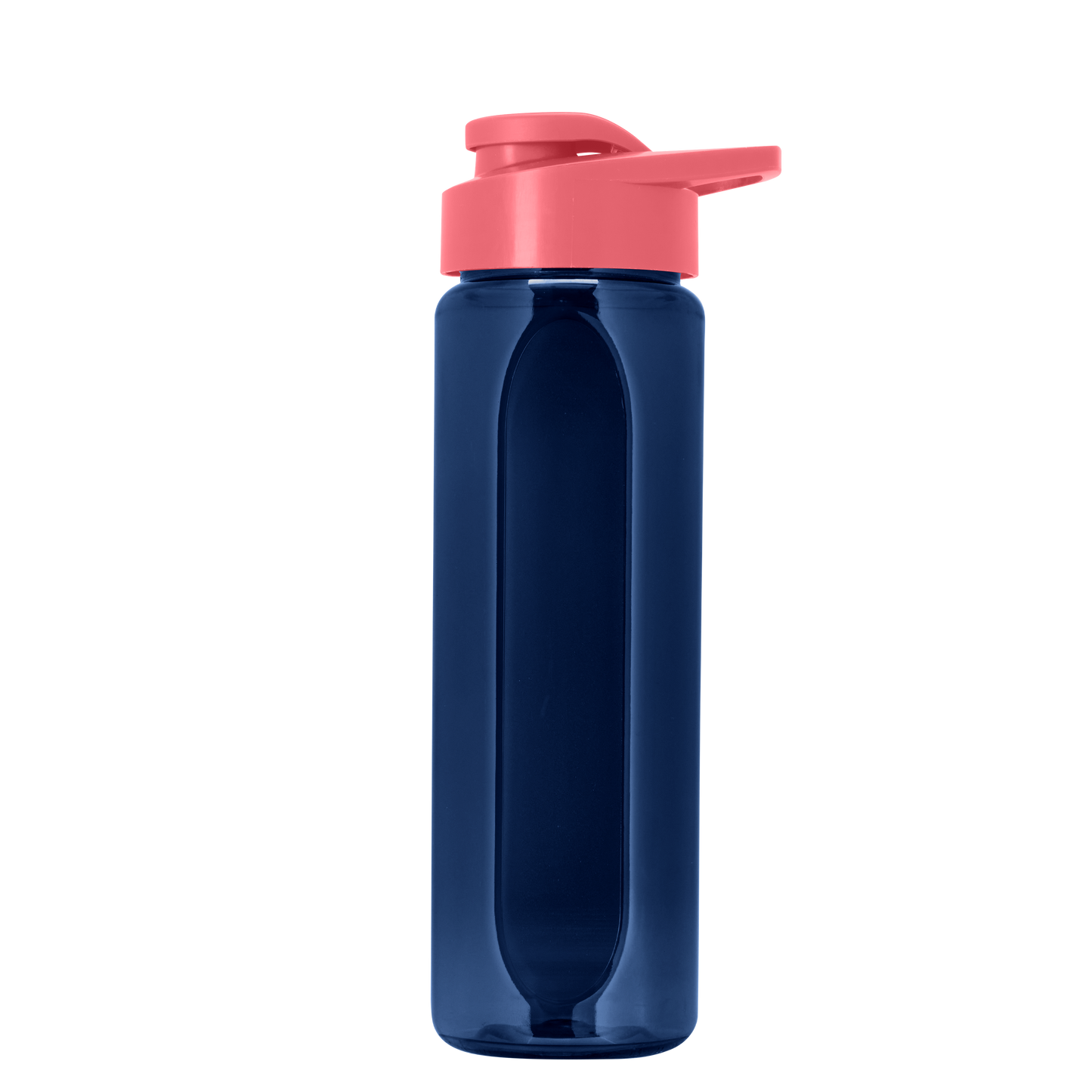 Boss Embossed RPET Bottle with Drink-Thru Lid - 26 oz.