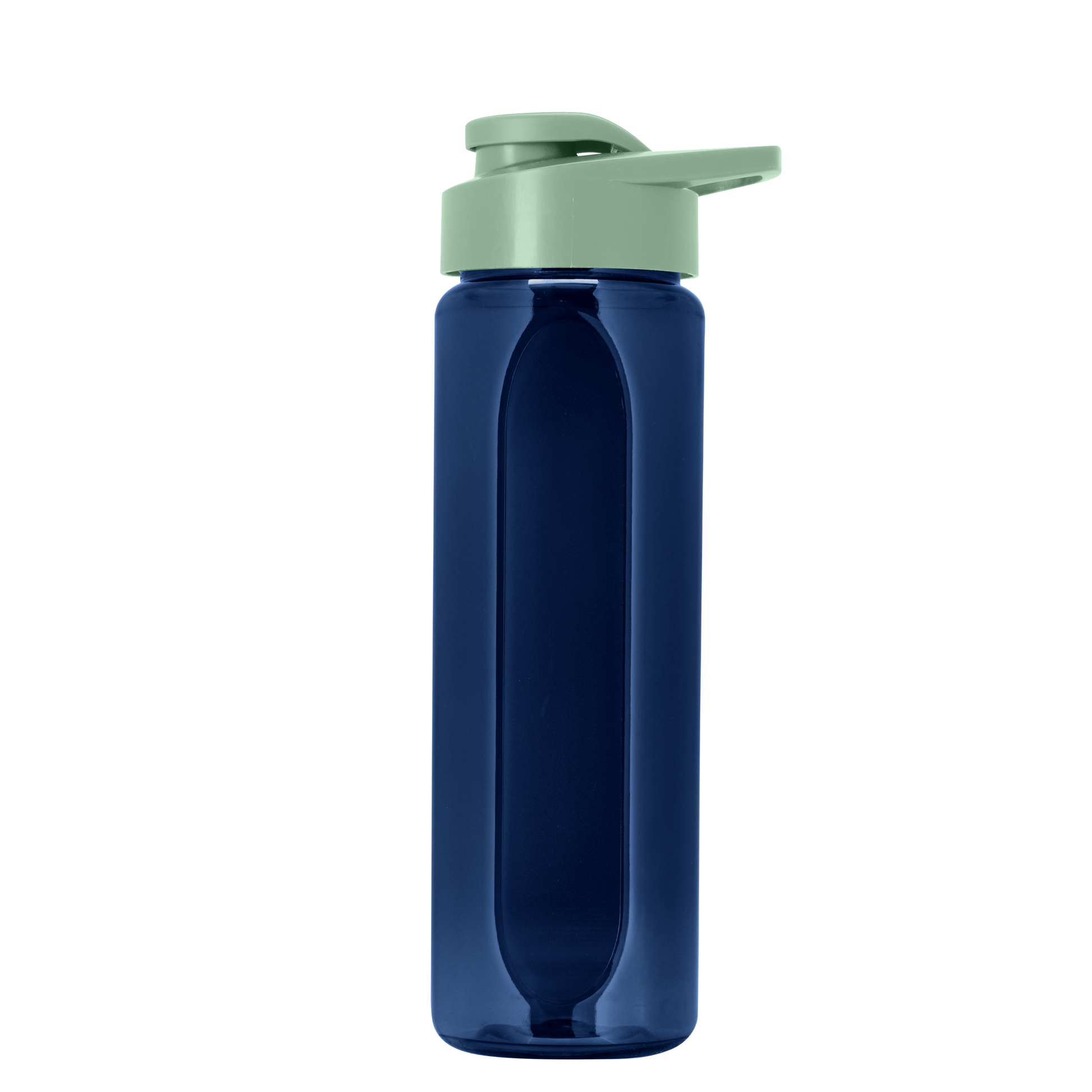Boss Embossed RPET Bottle with Drink-Thru Lid - 26 oz.