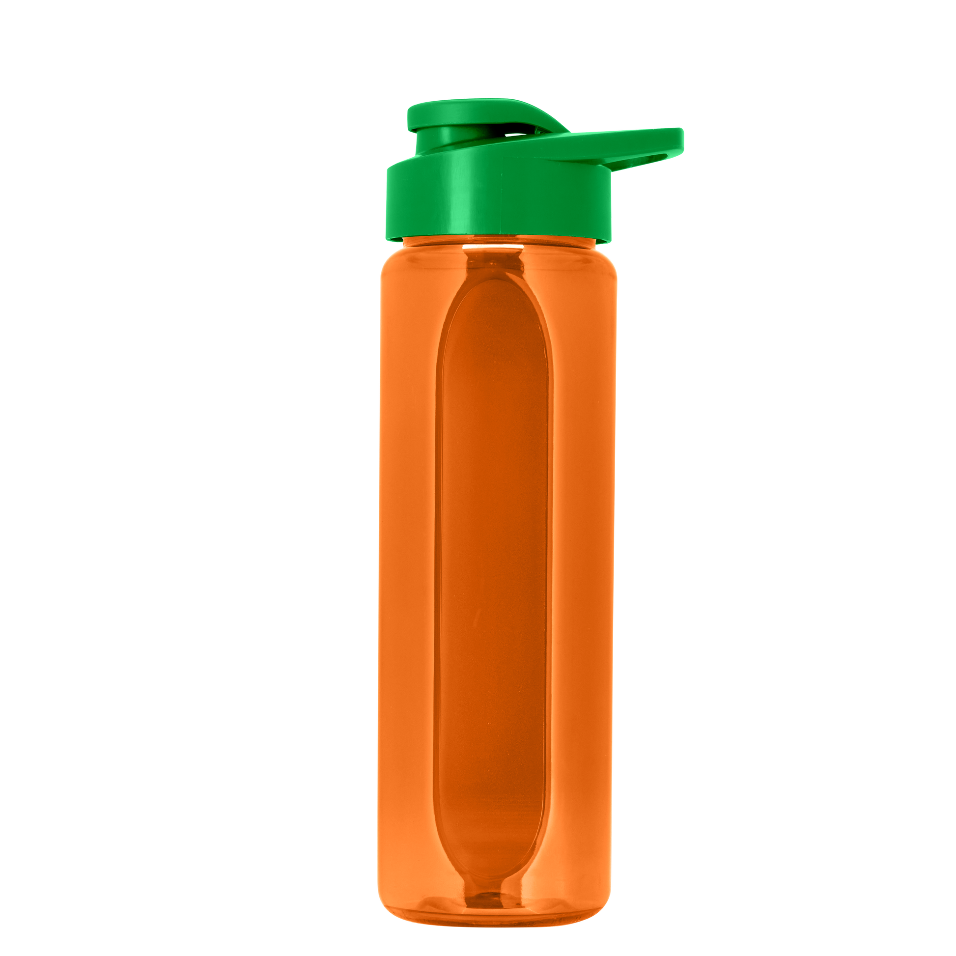 Boss Embossed RPET Bottle with Drink-Thru Lid - 26 oz.