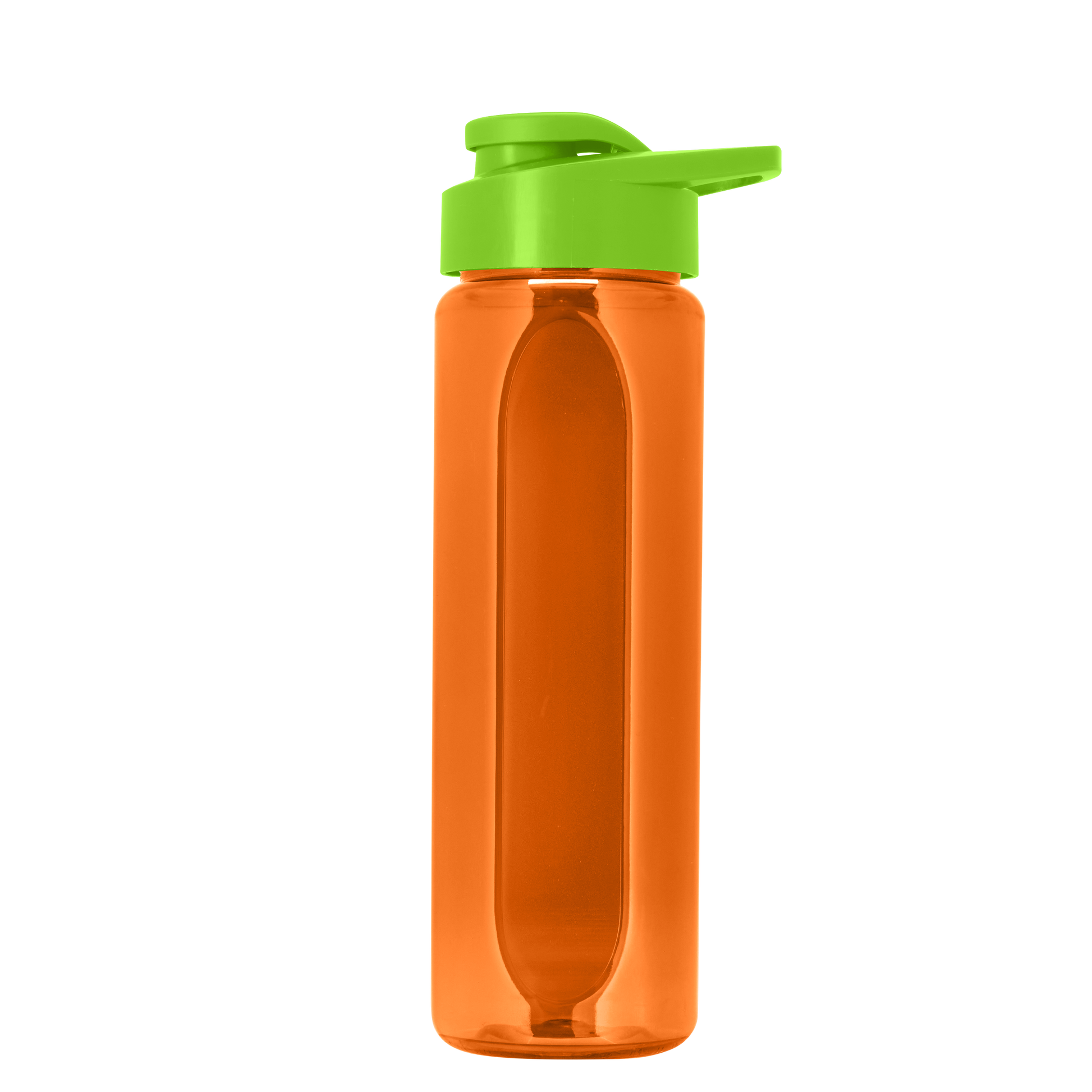 Boss Embossed RPET Bottle with Drink-Thru Lid - 26 oz.