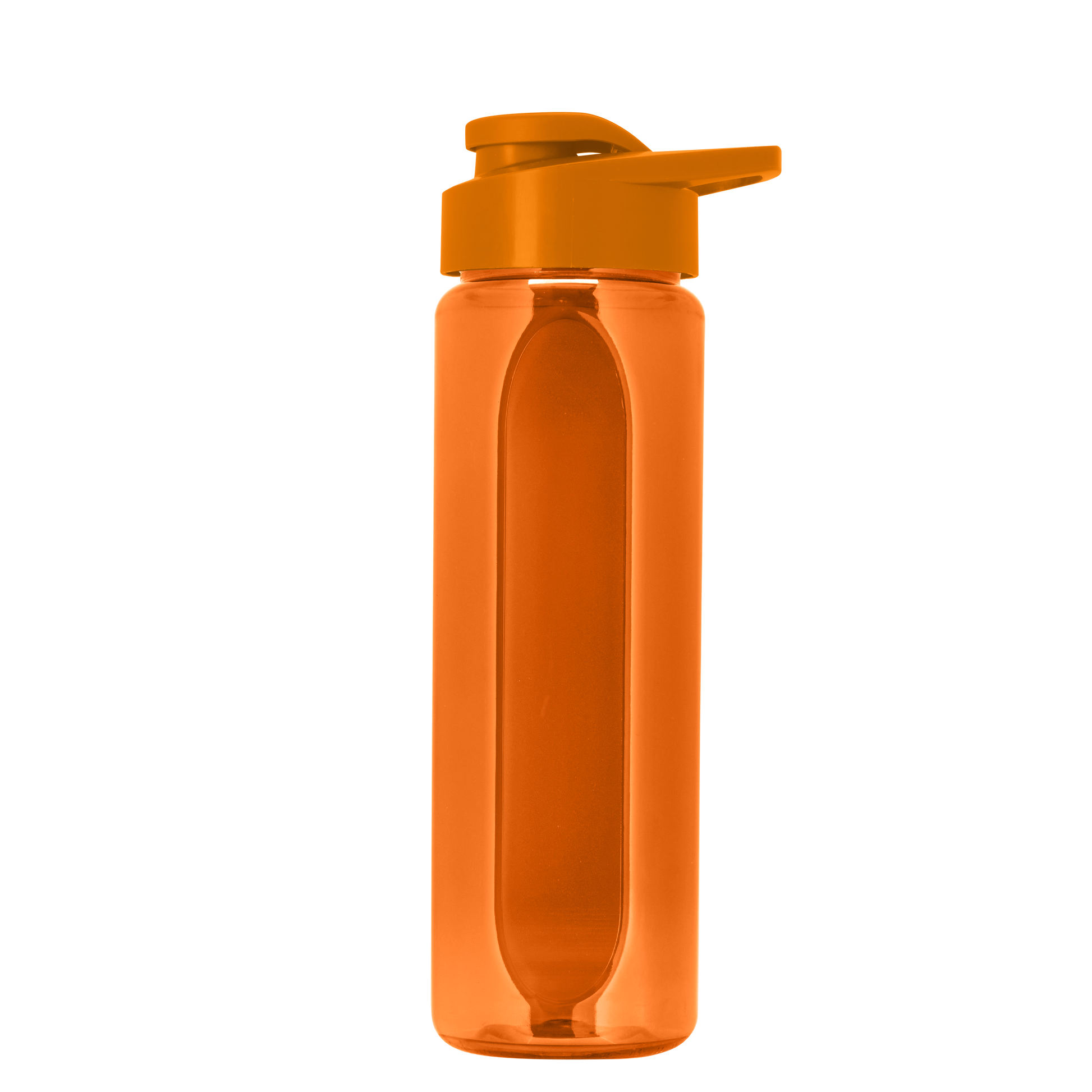 Boss Embossed RPET Bottle with Drink-Thru Lid - 26 oz.