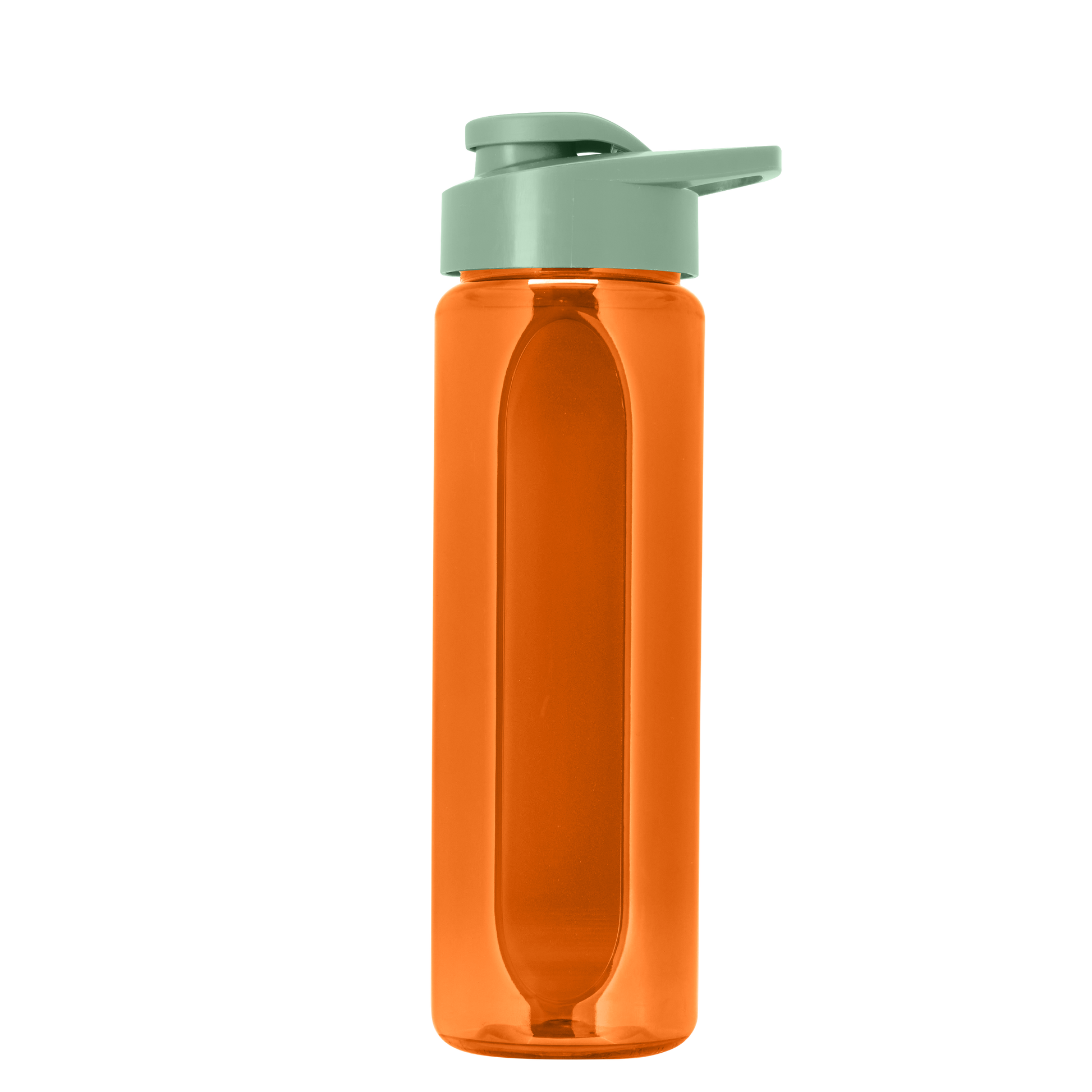 Boss Embossed RPET Bottle with Drink-Thru Lid - 26 oz.