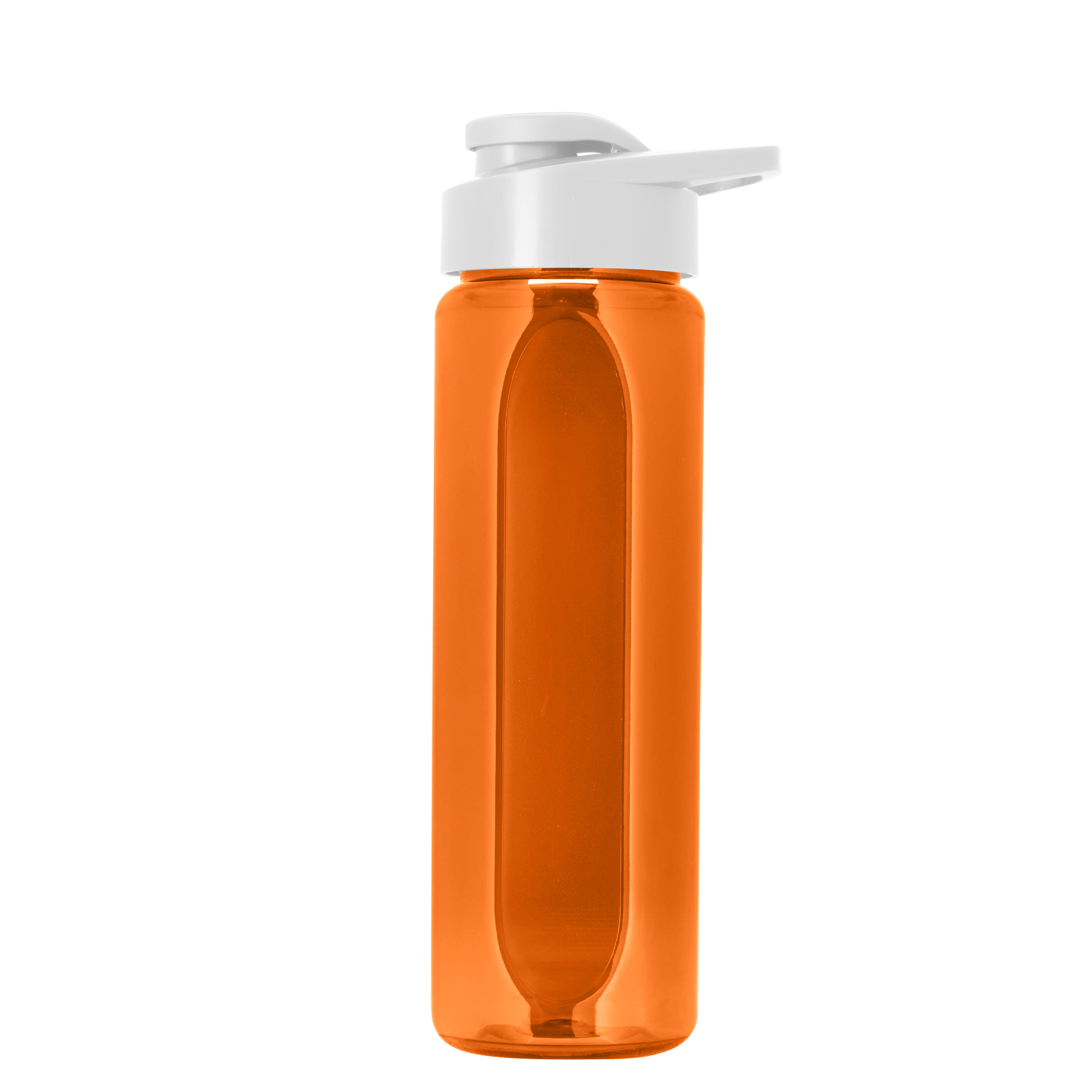 Boss Embossed RPET Bottle with Drink-Thru Lid - 26 oz.