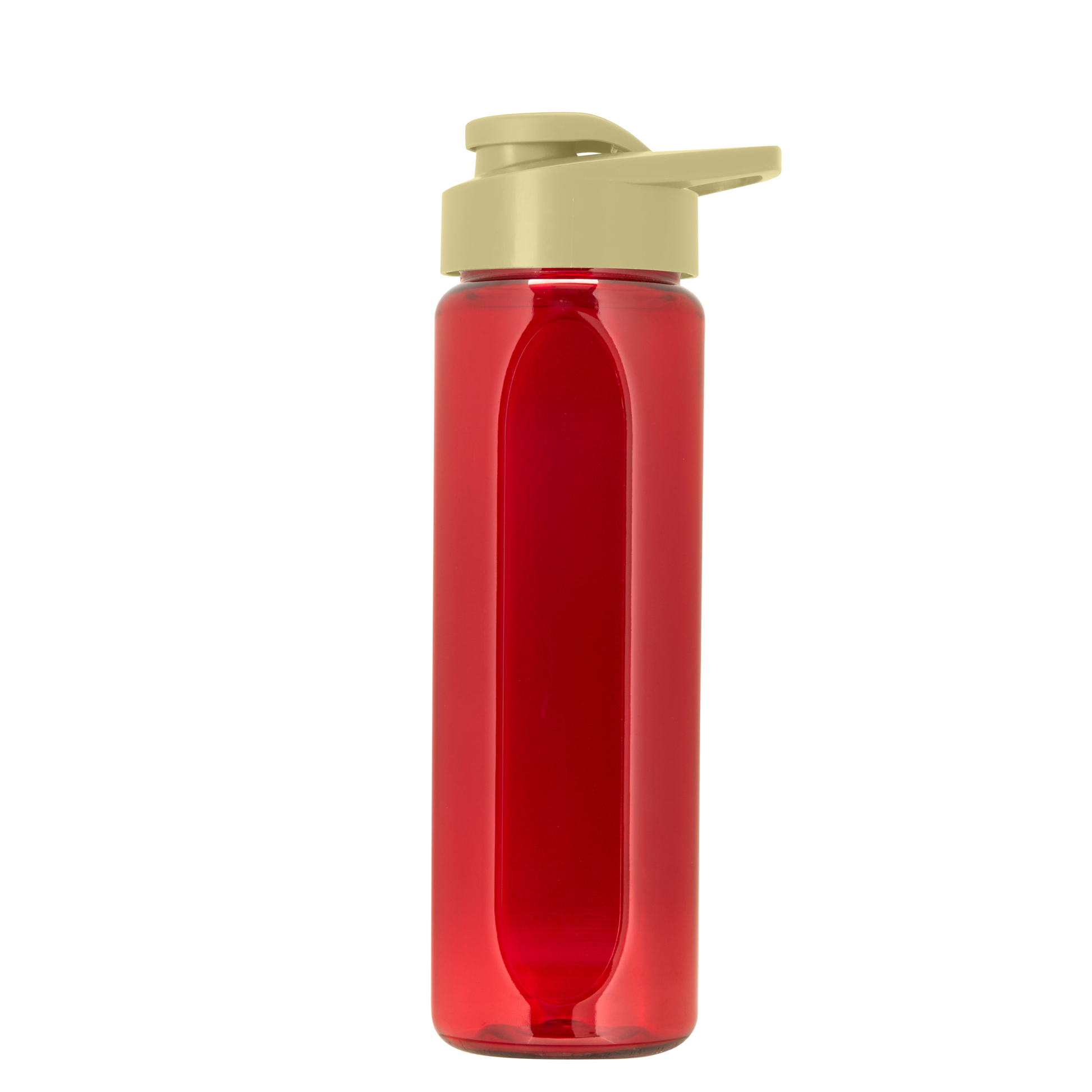 Boss Embossed RPET Bottle with Drink-Thru Lid - 26 oz.