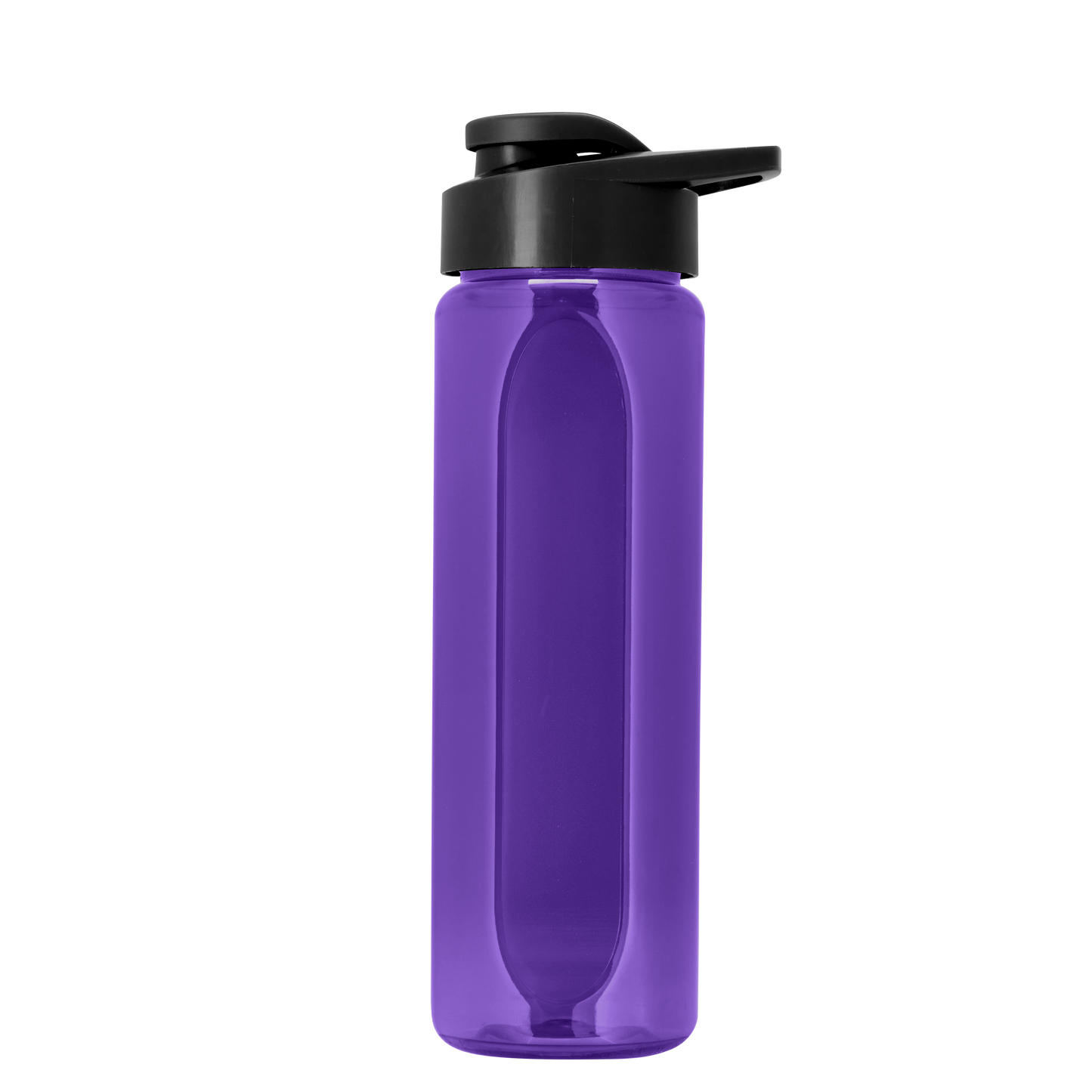 Boss Embossed RPET Bottle with Drink-Thru Lid - 26 oz.