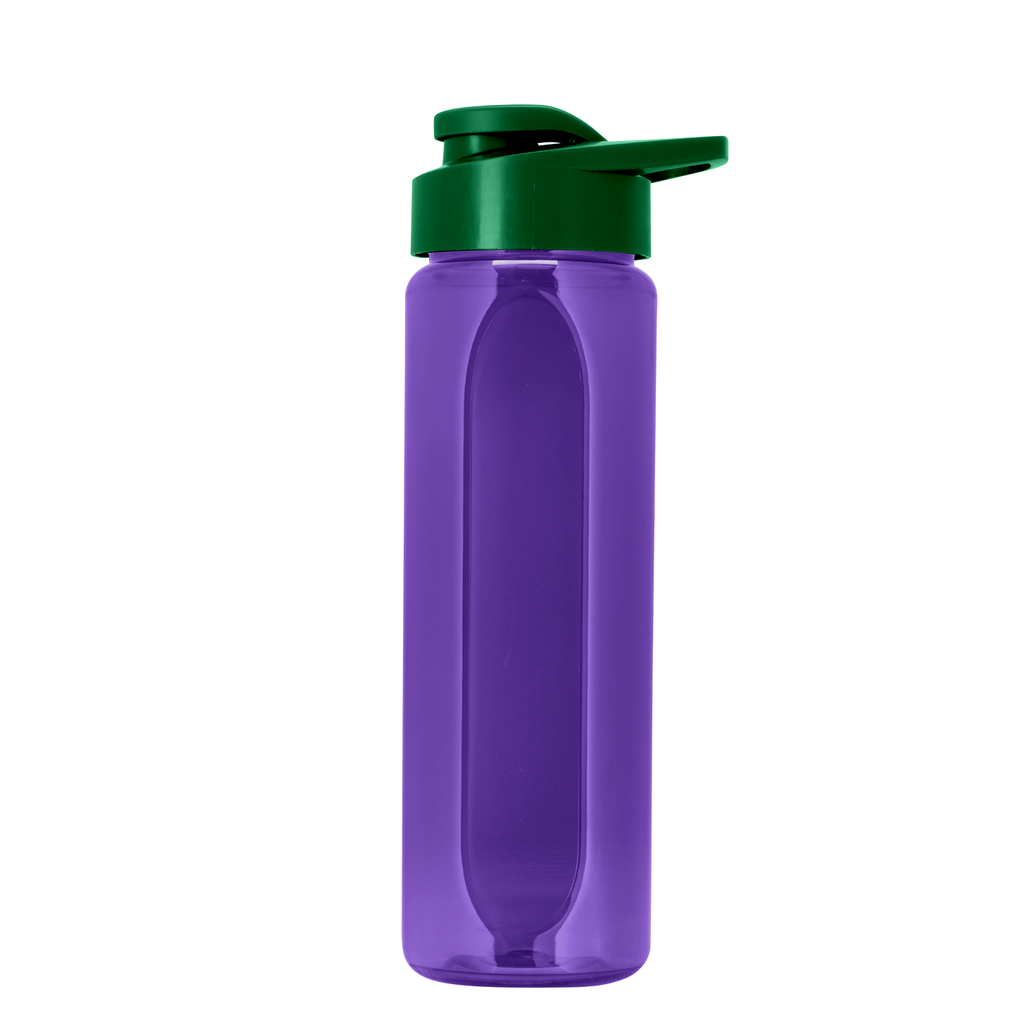 Boss Embossed RPET Bottle with Drink-Thru Lid - 26 oz.