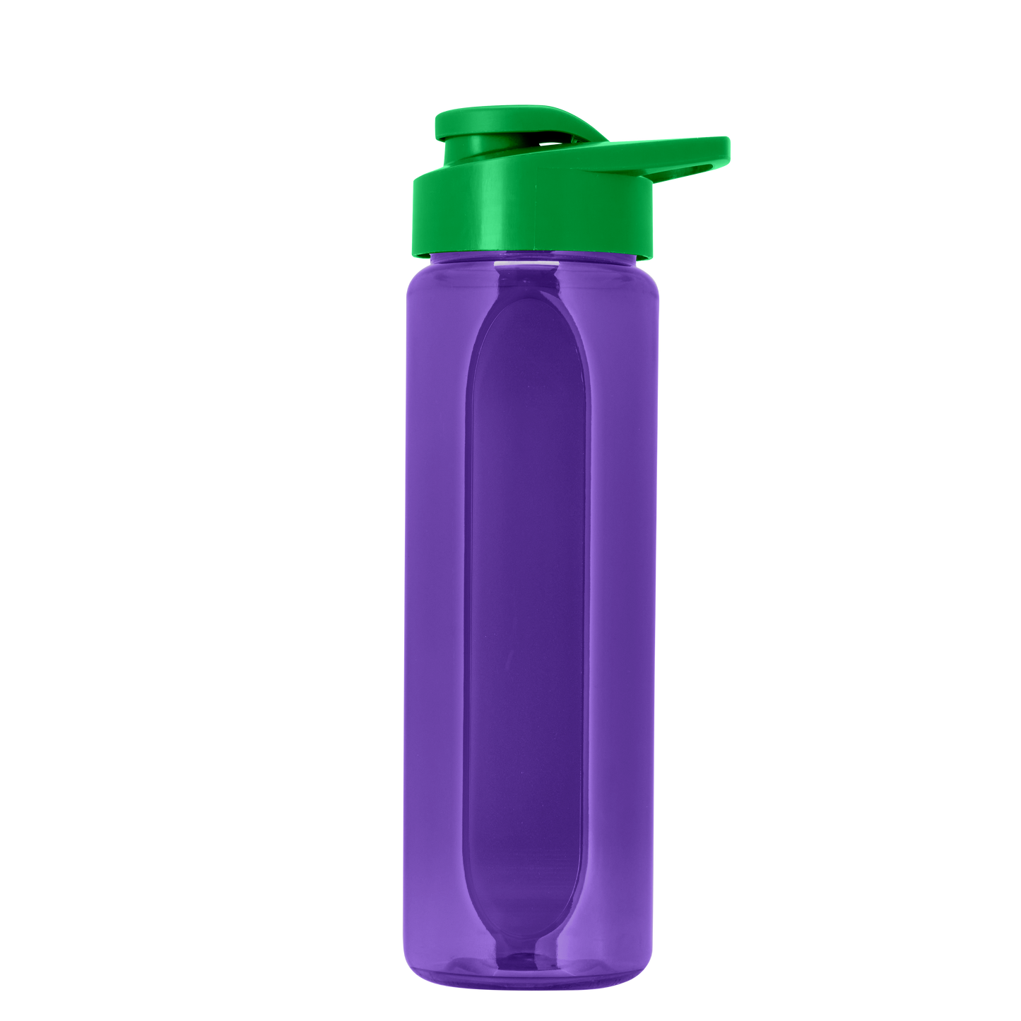 Boss Embossed RPET Bottle with Drink-Thru Lid - 26 oz.