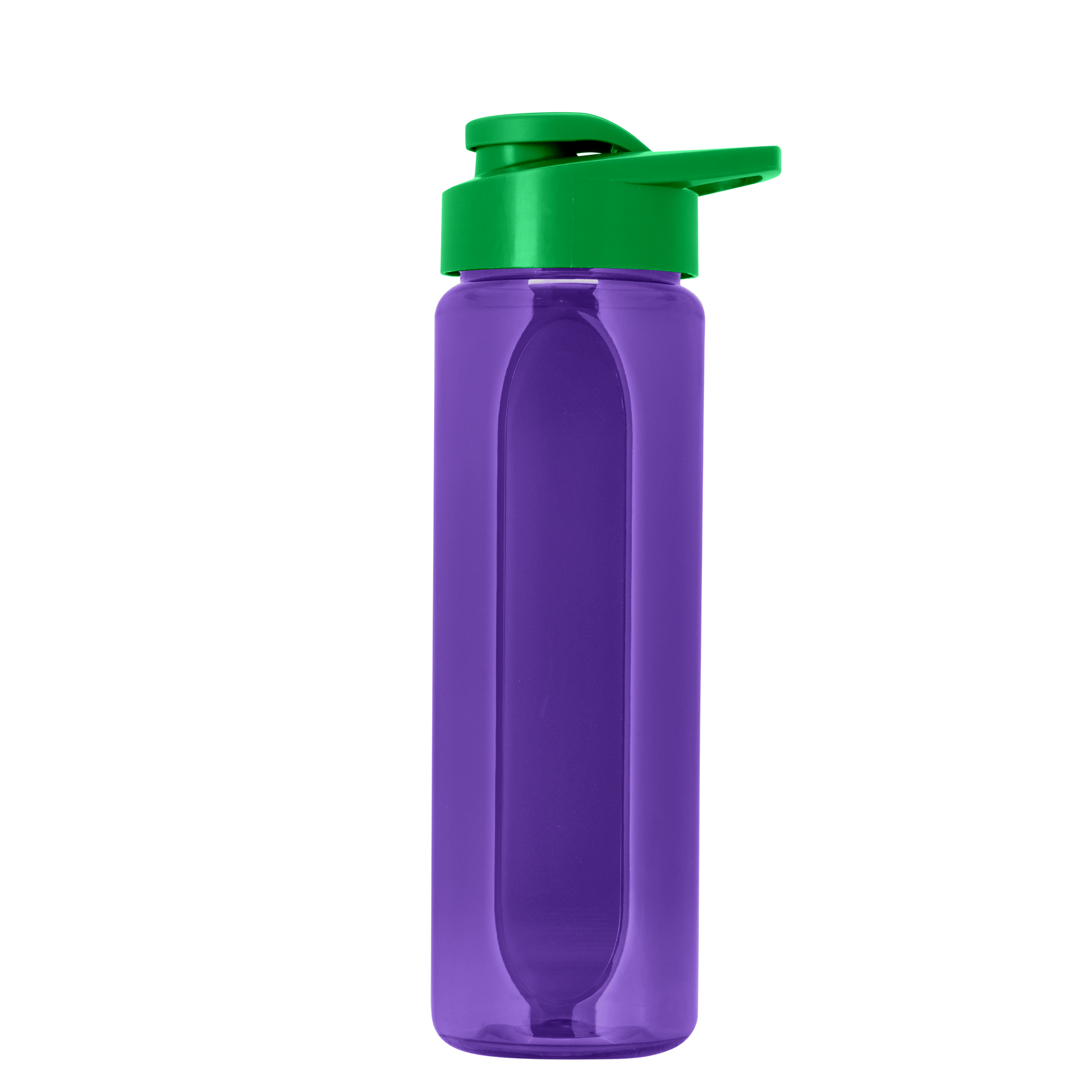Boss Embossed RPET Bottle with Drink-Thru Lid - 26 oz.