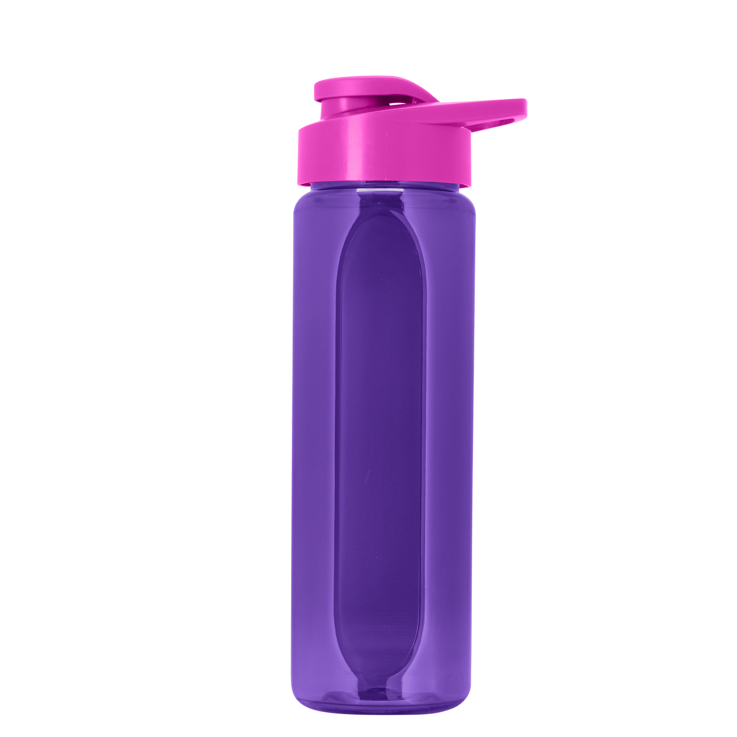 Boss Embossed RPET Bottle with Drink-Thru Lid - 26 oz.