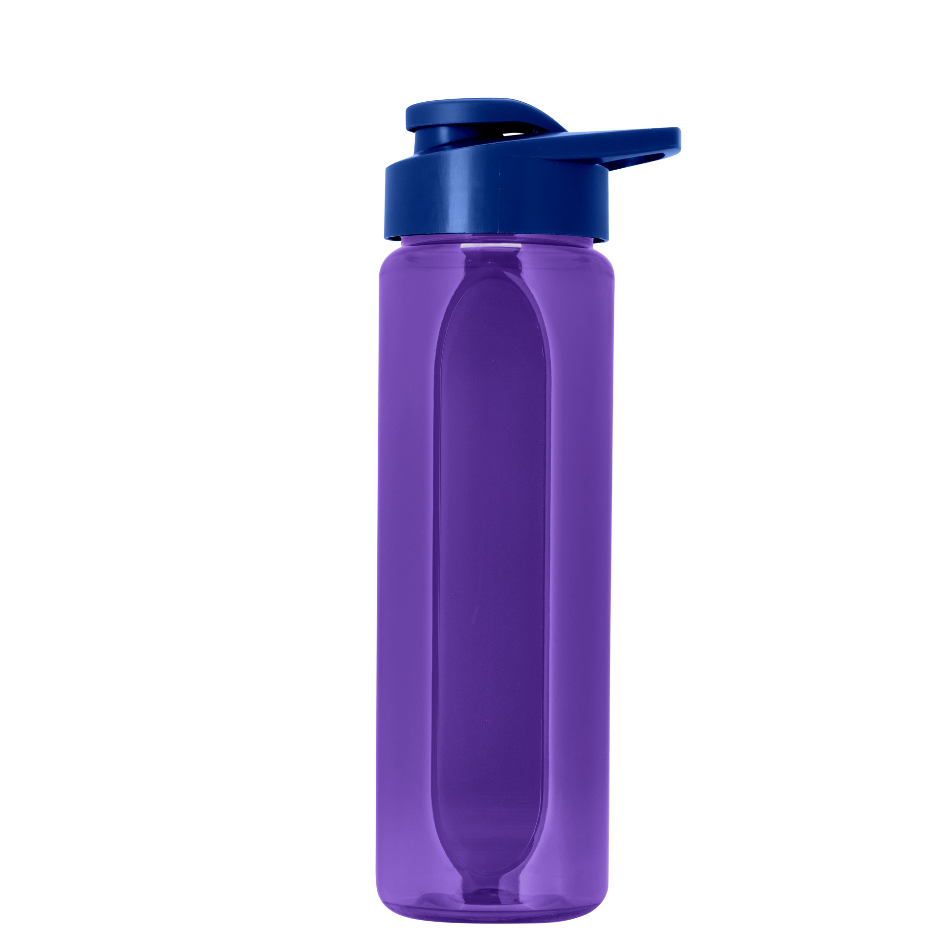 Boss Embossed RPET Bottle with Drink-Thru Lid - 26 oz.