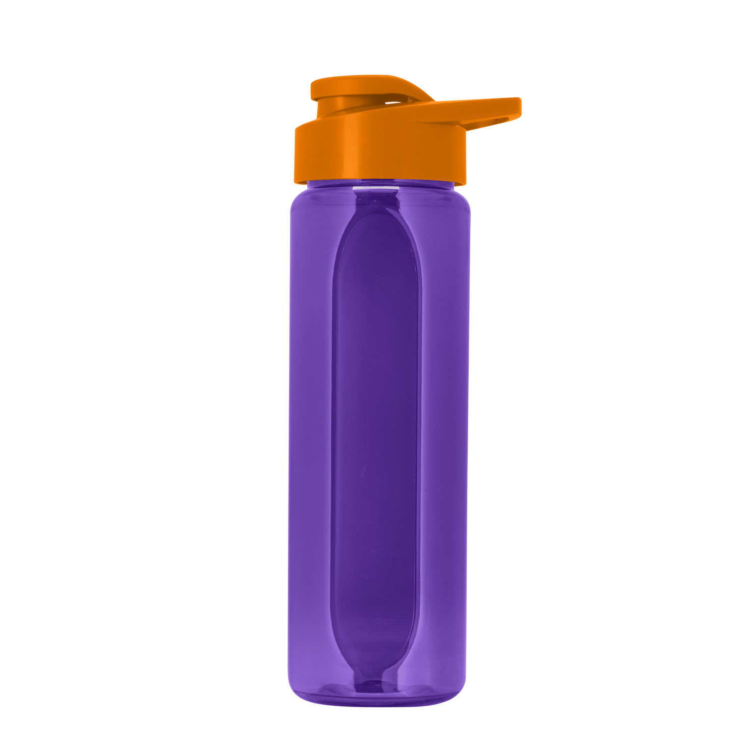 Boss Embossed RPET Bottle with Drink-Thru Lid - 26 oz.