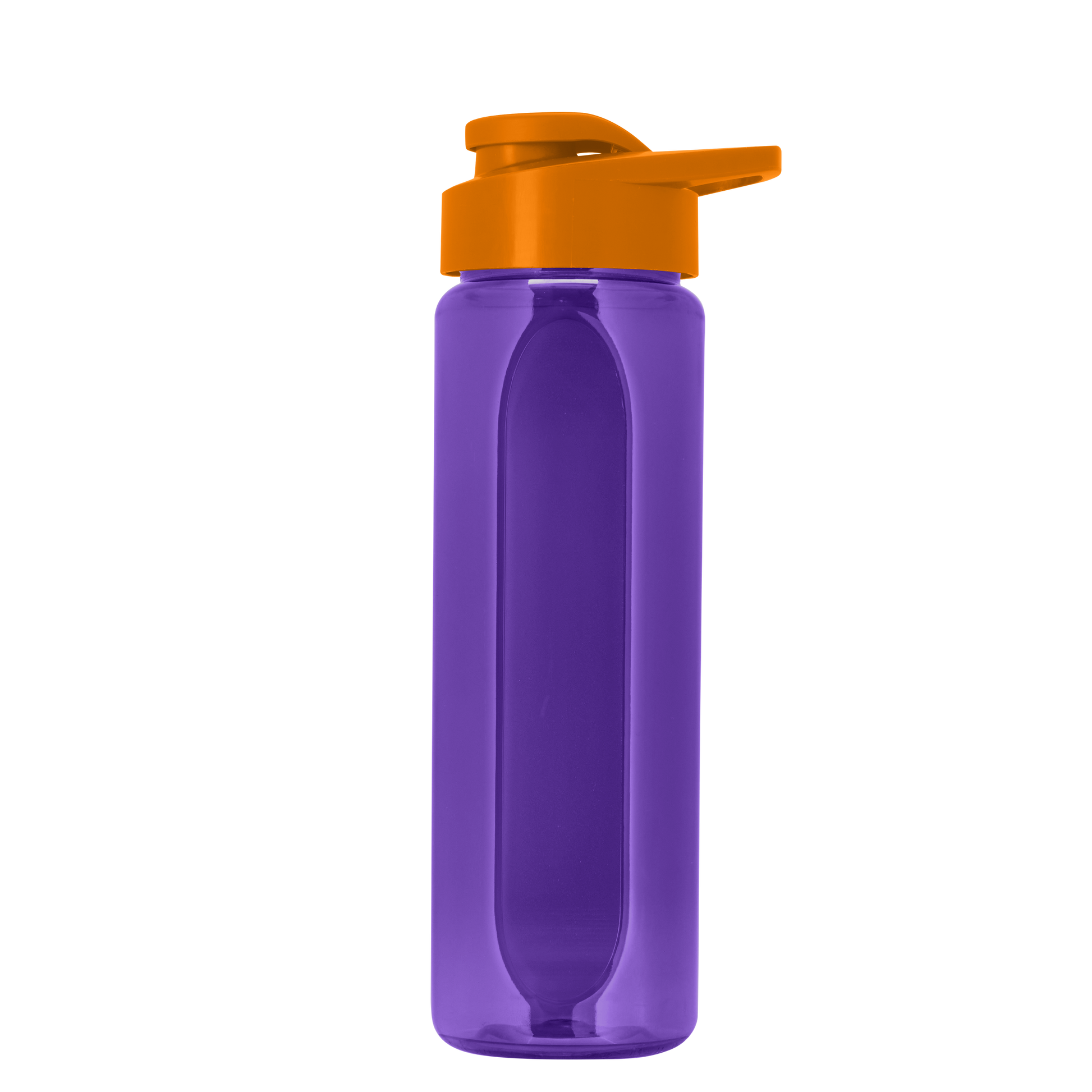 Boss Embossed RPET Bottle with Drink-Thru Lid - 26 oz.