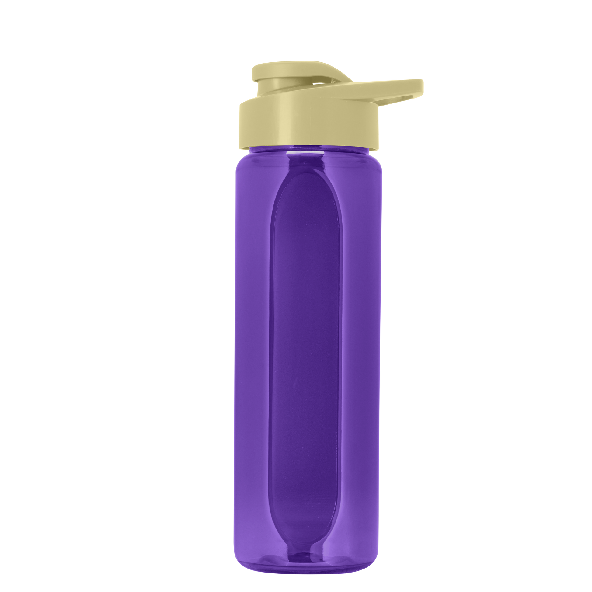 Boss Embossed RPET Bottle with Drink-Thru Lid - 26 oz.