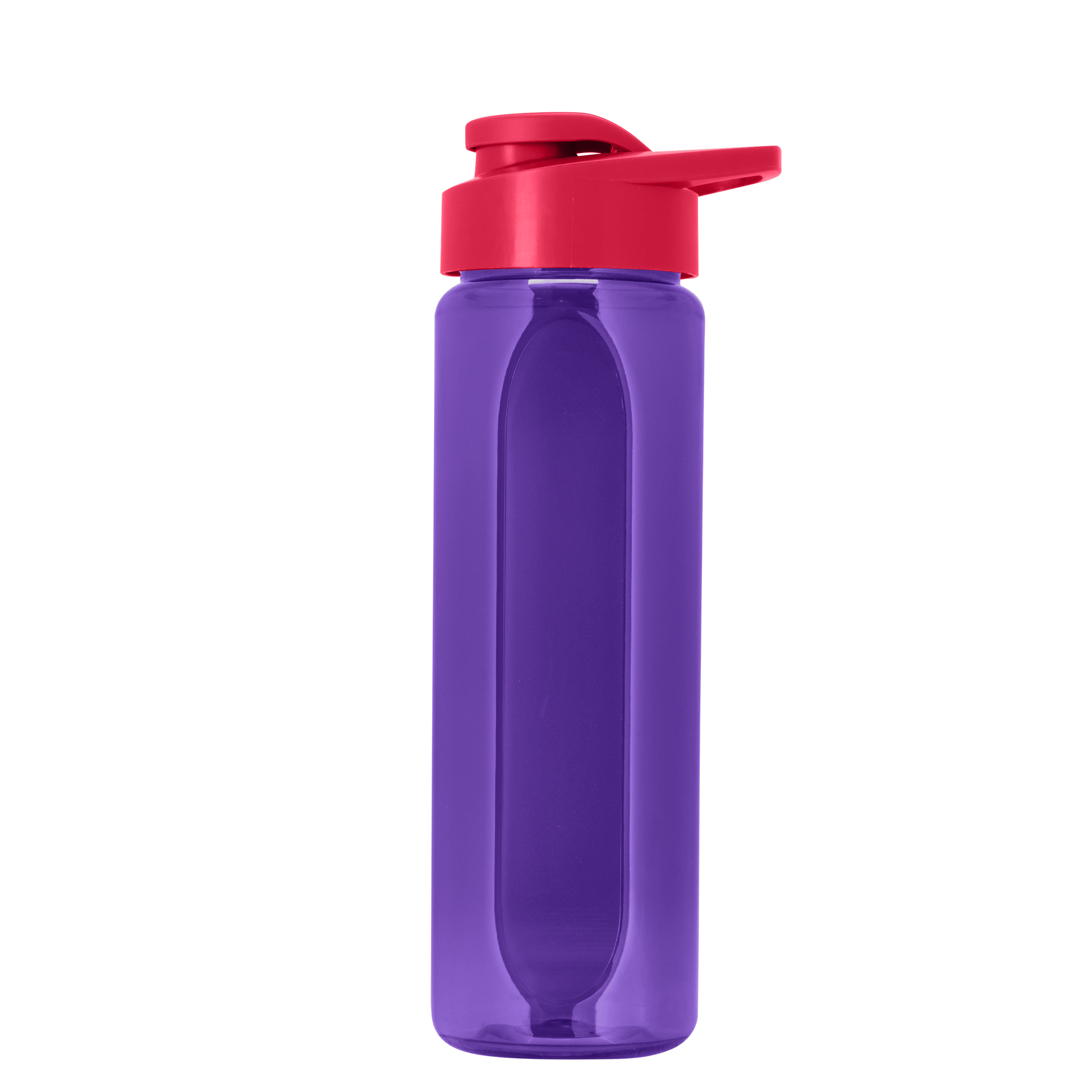 Boss Embossed RPET Bottle with Drink-Thru Lid - 26 oz.