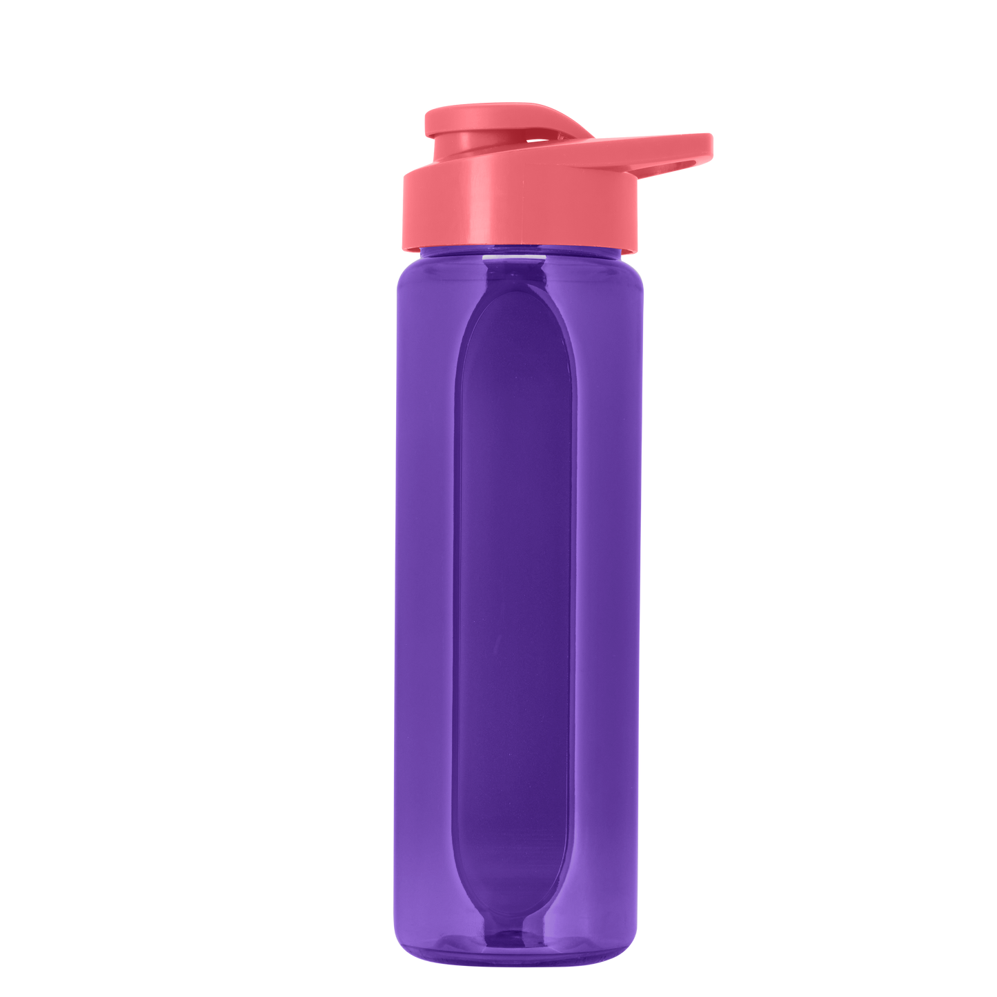 Boss Embossed RPET Bottle with Drink-Thru Lid - 26 oz.