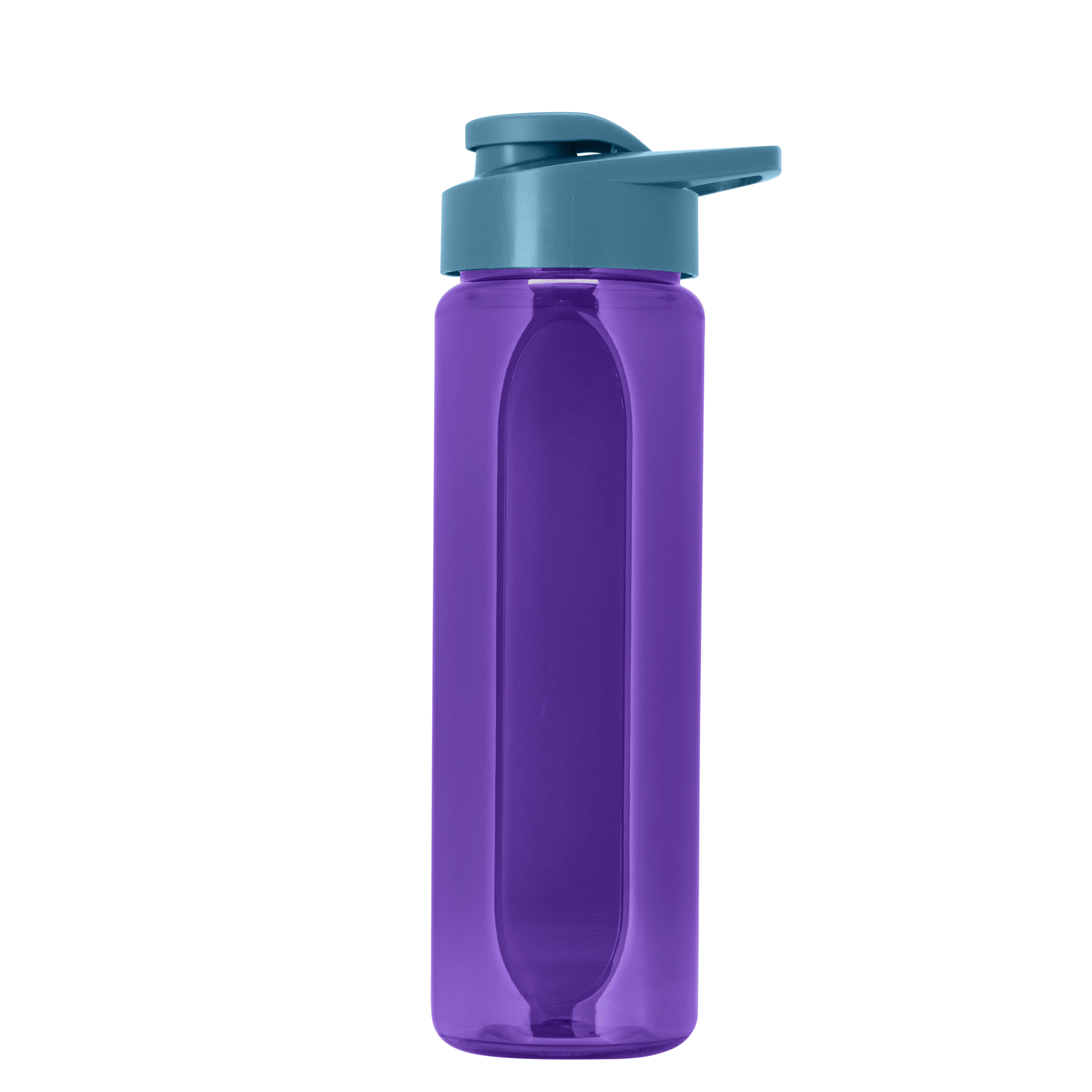 Boss Embossed RPET Bottle with Drink-Thru Lid - 26 oz.
