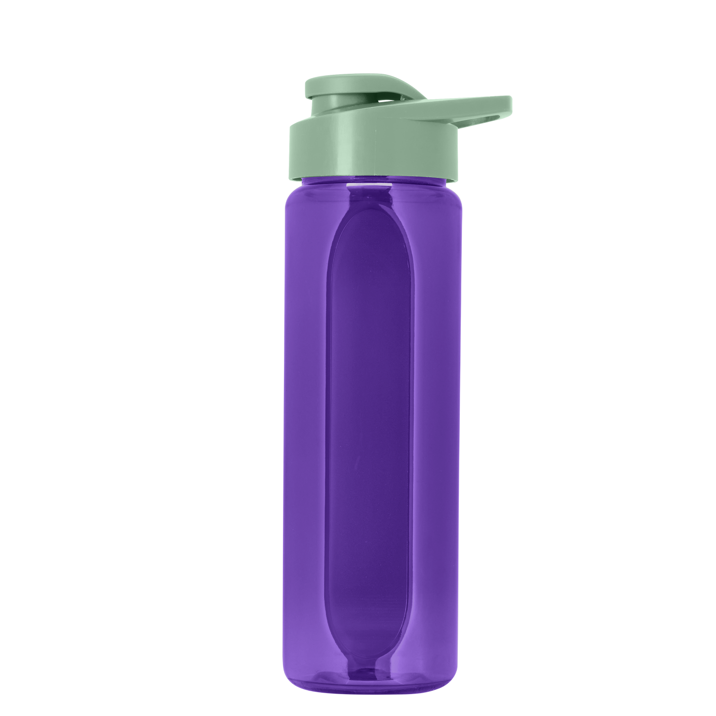 Boss Embossed RPET Bottle with Drink-Thru Lid - 26 oz.