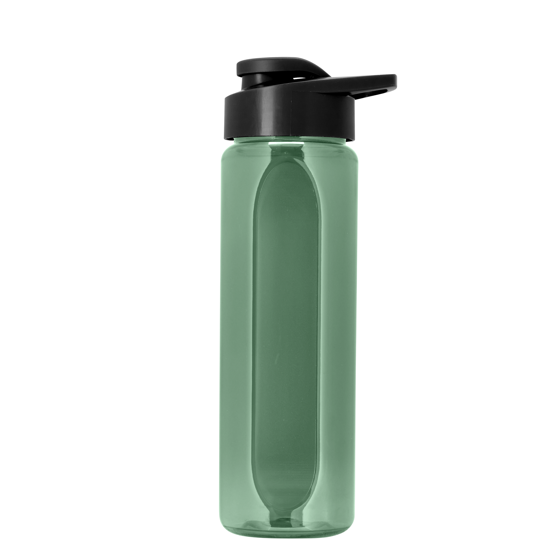 Boss Embossed RPET Bottle with Drink-Thru Lid - 26 oz.
