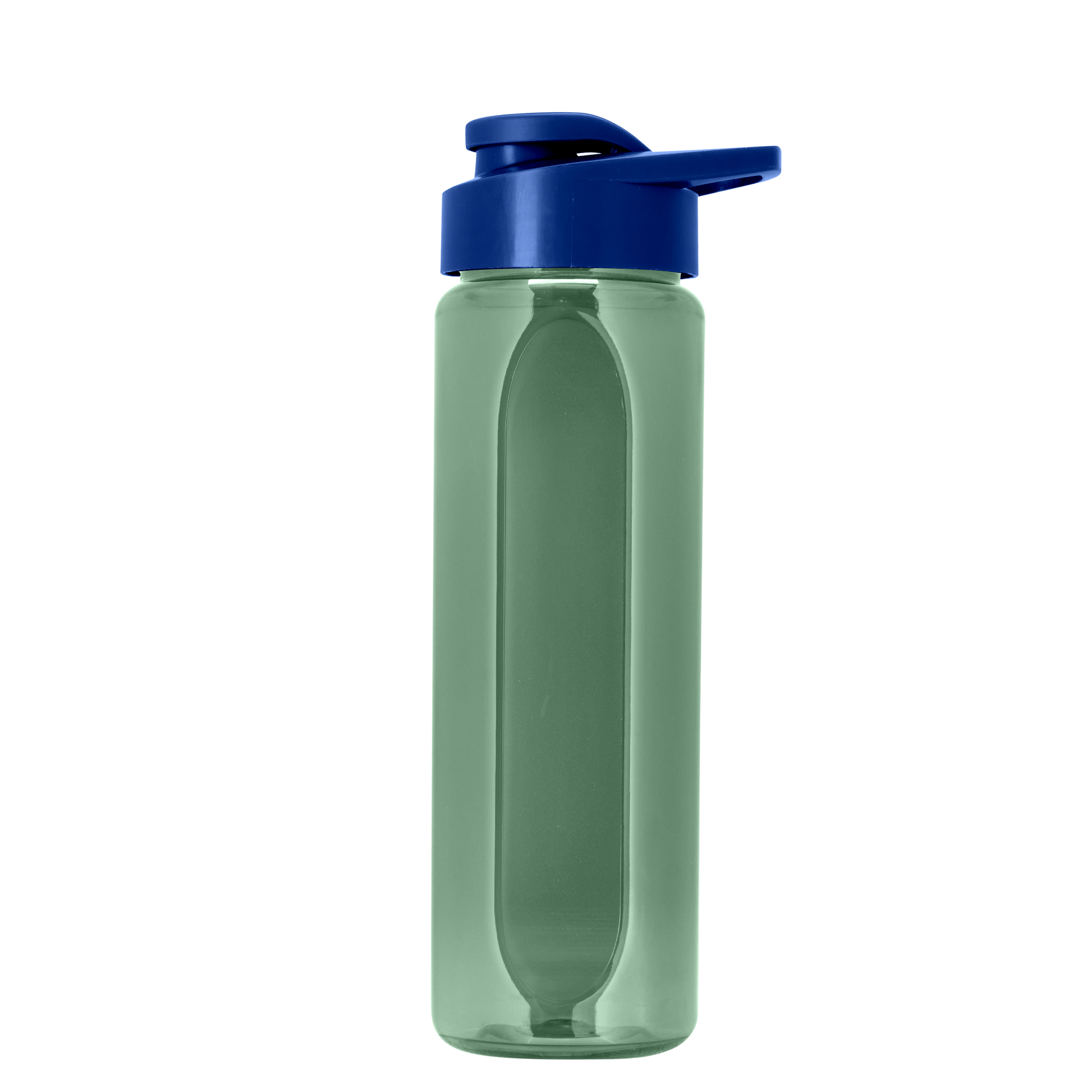 Boss Embossed RPET Bottle with Drink-Thru Lid - 26 oz.