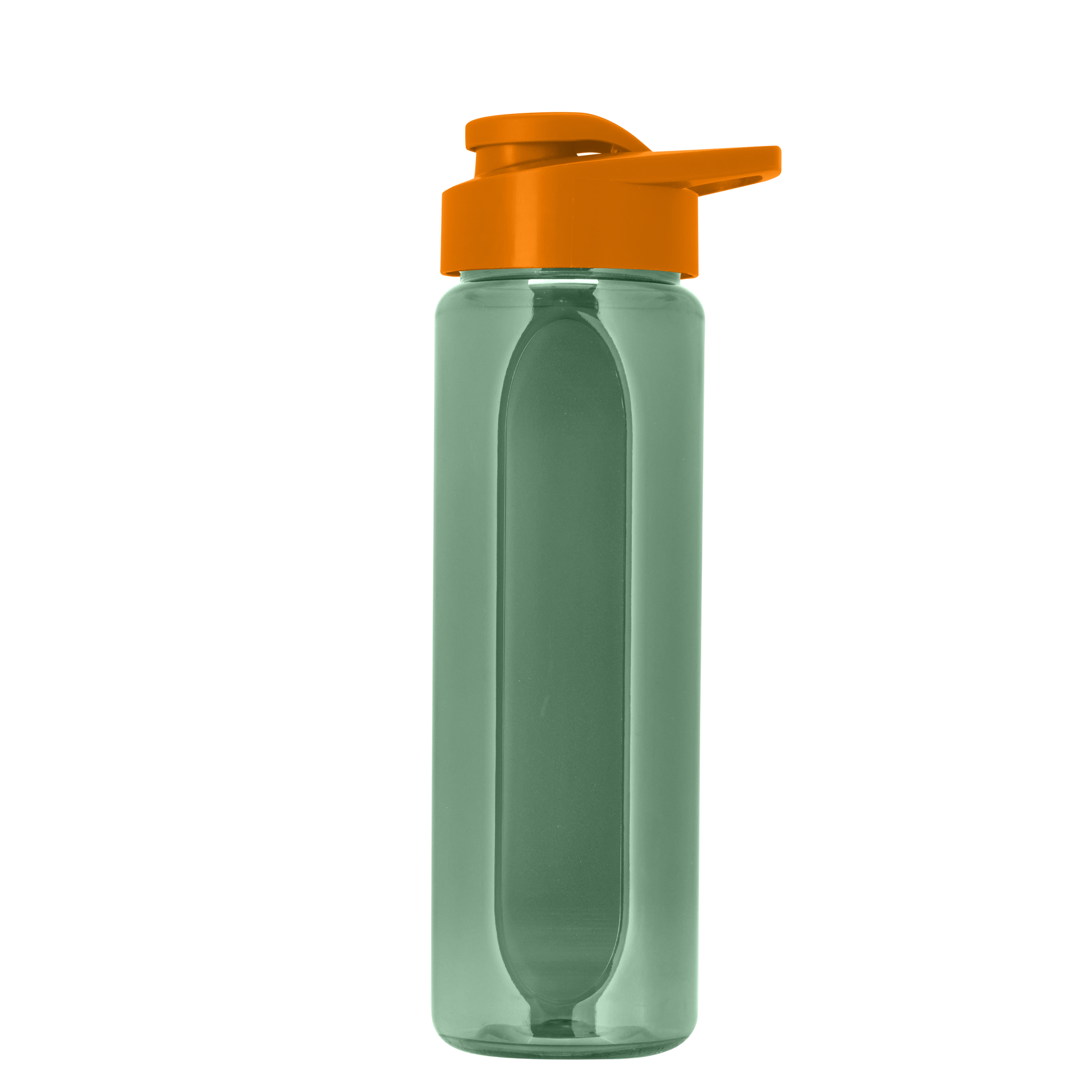 Boss Embossed RPET Bottle with Drink-Thru Lid - 26 oz.