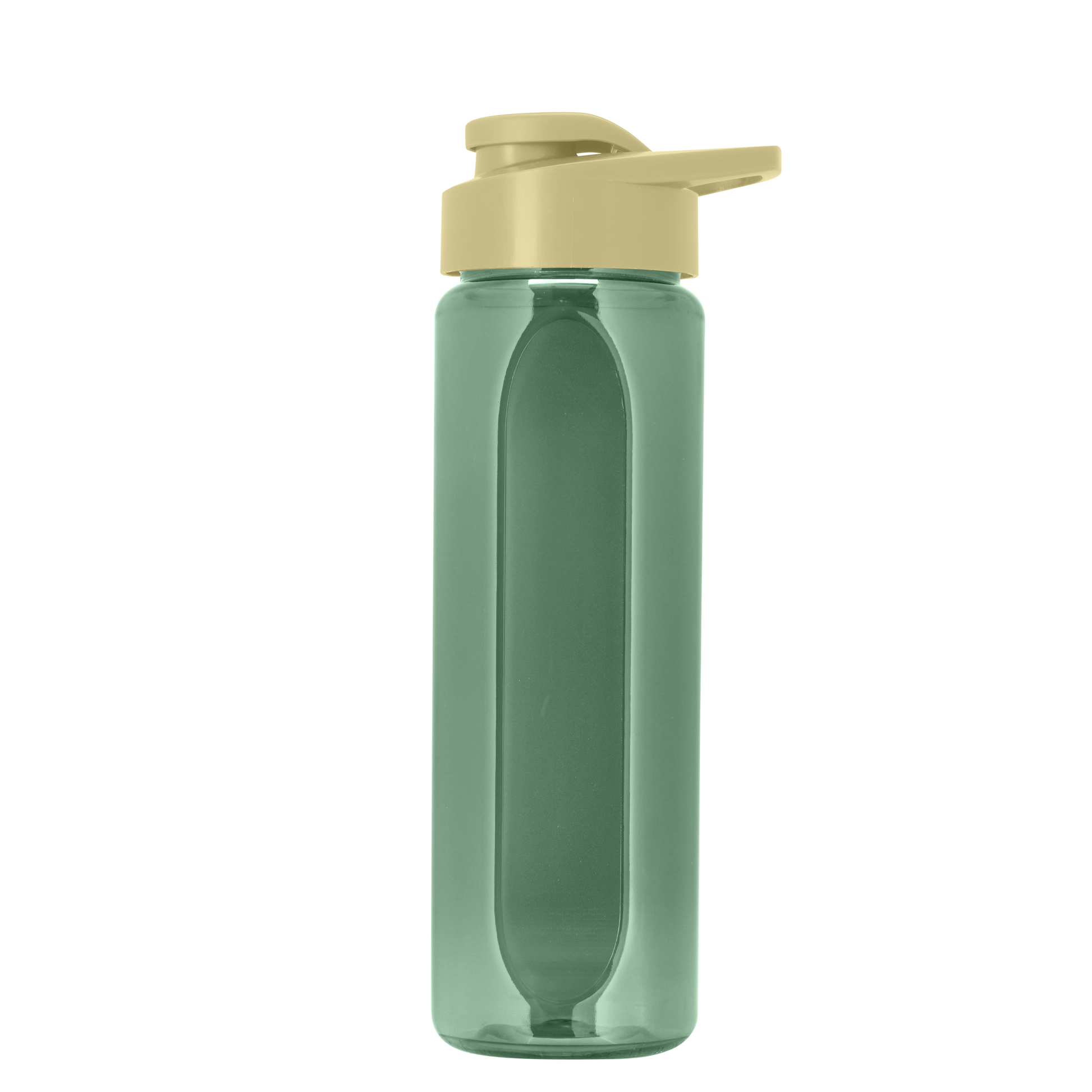 Boss Embossed RPET Bottle with Drink-Thru Lid - 26 oz.