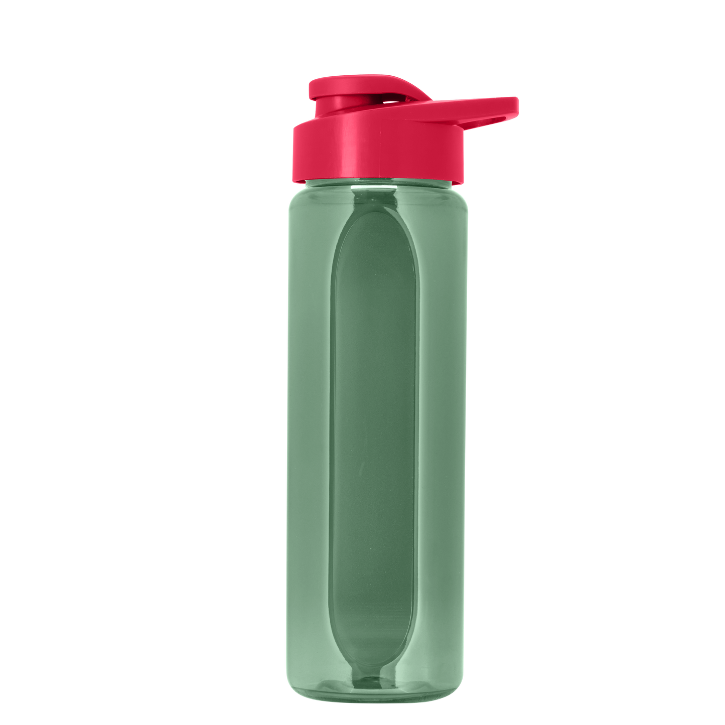 Boss Embossed RPET Bottle with Drink-Thru Lid - 26 oz.