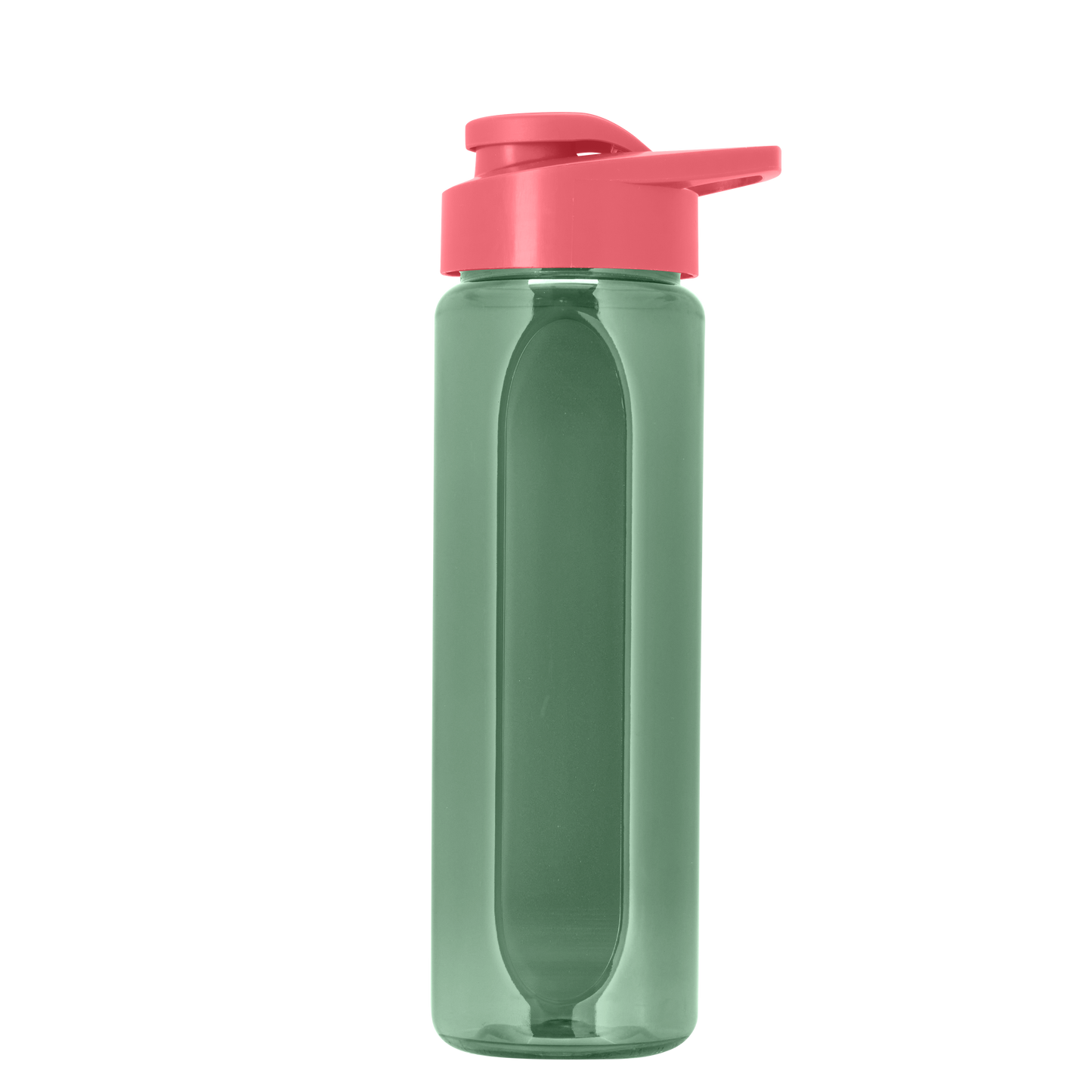 Boss Embossed RPET Bottle with Drink-Thru Lid - 26 oz.