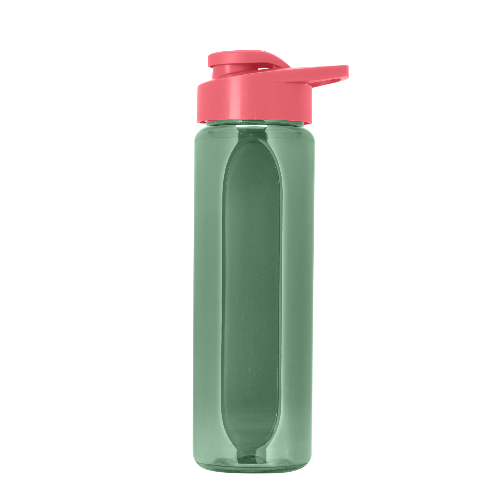 Boss Embossed RPET Bottle with Drink-Thru Lid - 26 oz.